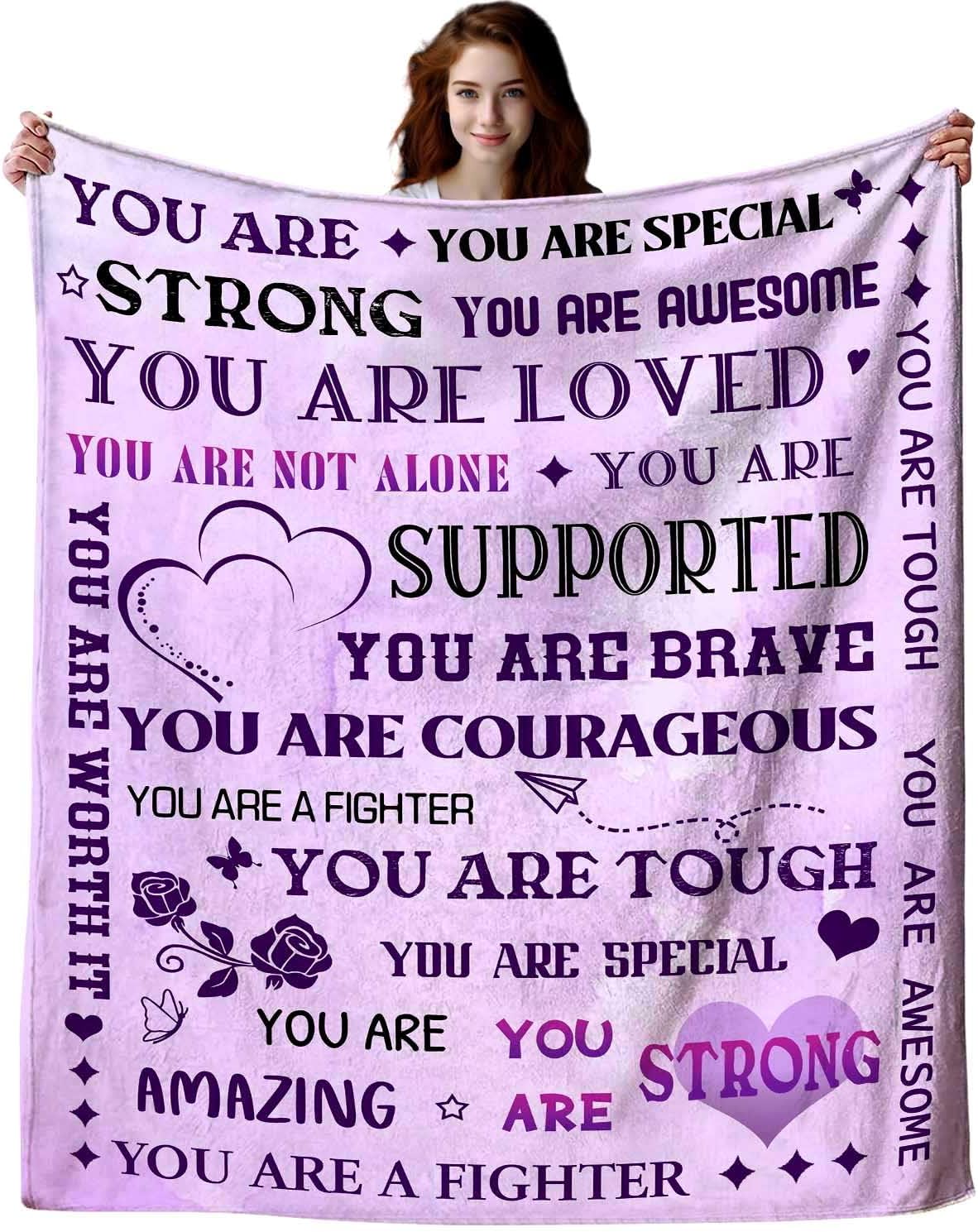 Super Soft Warm Hugs Blanket Sympathy Inspirational Throw Blanket Thinking of You Gifts 80"x60"