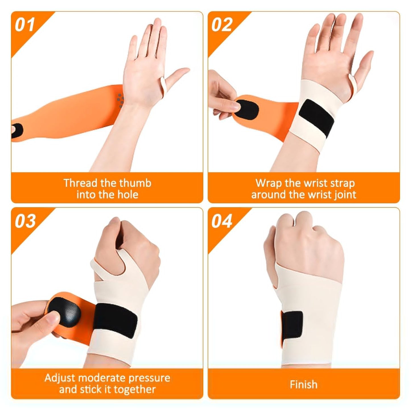 Ulnar Wrist Brace for Right & Left Hand, Ultra-Thin Elastic Wrist Wrap Compression for TFCC Tear and Repetitive Wrist Use Injury, Wrist Support for Carpal Tunnel, Tendonitis, Pain Relief (Skin)