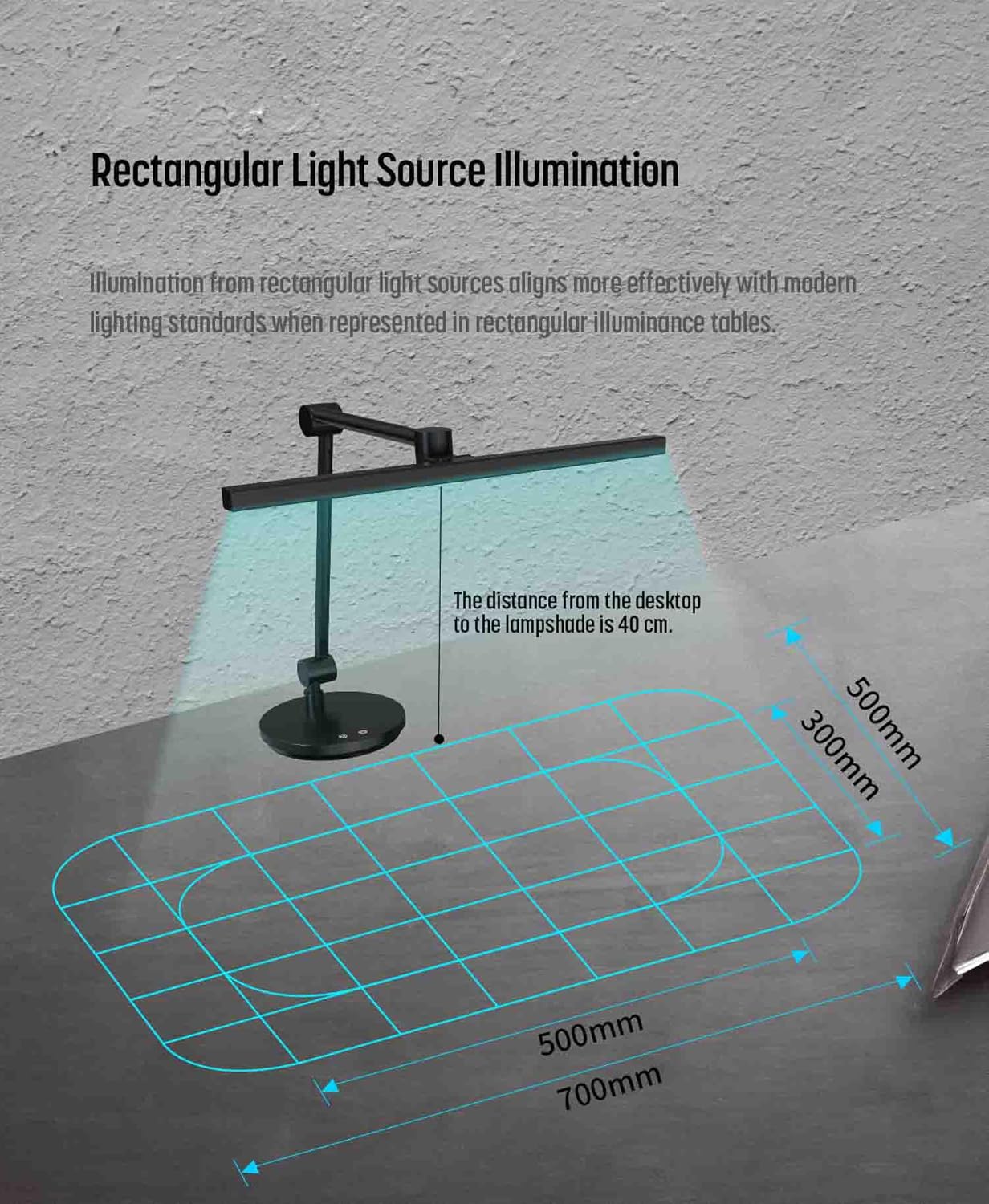 ArchDesk 18.9’ Desk Lamp: Dim, Warm~Cool White Adjustable, Anti-Glare, Sensor, 10W LED, Eye Protection, Foldable, Perfect for Painting, Design, Work, Study, Reading & Office (White)