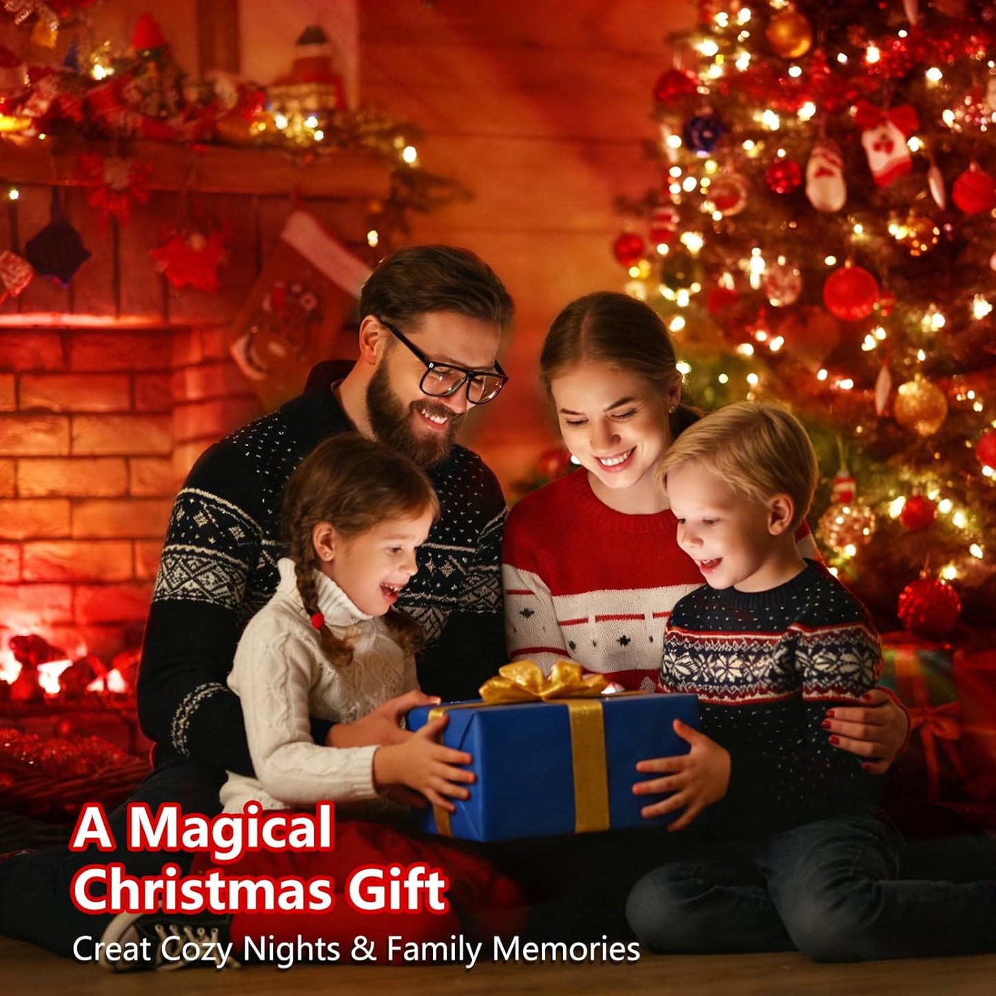 Northern Lights Projector, 1800mAh Battery Operated Aurora Night Light Cube, 16 Color, Remote Mood Lighting Galaxy Projector, Trendy Cute Stuff for Kids Teen Girls Gifts Bedroom Room Decor