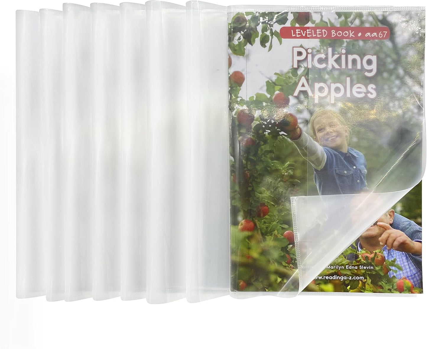 EULANT 10 Pieces Book Covers Plastic Clear with Adjustable Self-Adhesive Closure,Clear Slip On Jacket Cover,16K Size for Books at 21 * 30cm