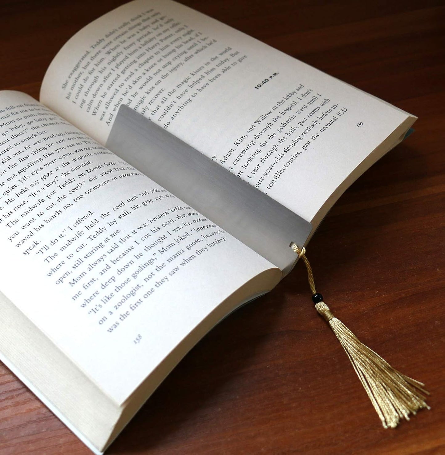 4 Pcs Freely Createable Silver Metal Tassel Bookmarks - As The Best Gift