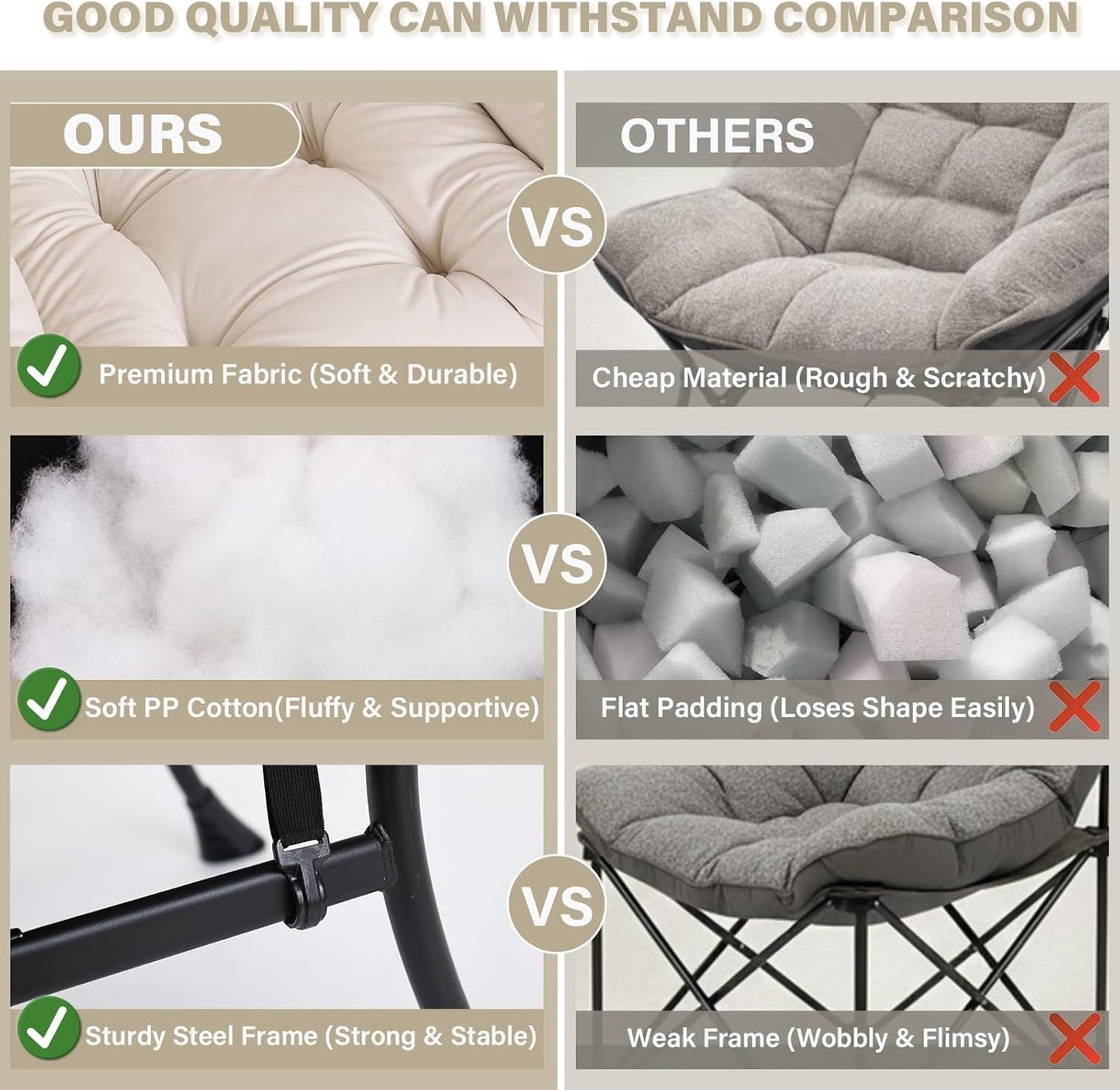 Lazy Chair and Ottoman, Large Velvet Beige Accent Chair with a Side Pocket, Modern Leisure Upholstered Reading Armchair with Footrest for Office, Bedroom, Living Room, Dorm Rooms, Balcony