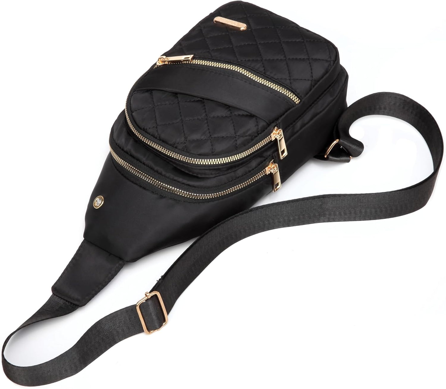Small Sling Backpack for Women, Chest Bag Daypack Crossbody for Travel Sport Running Hiking Black