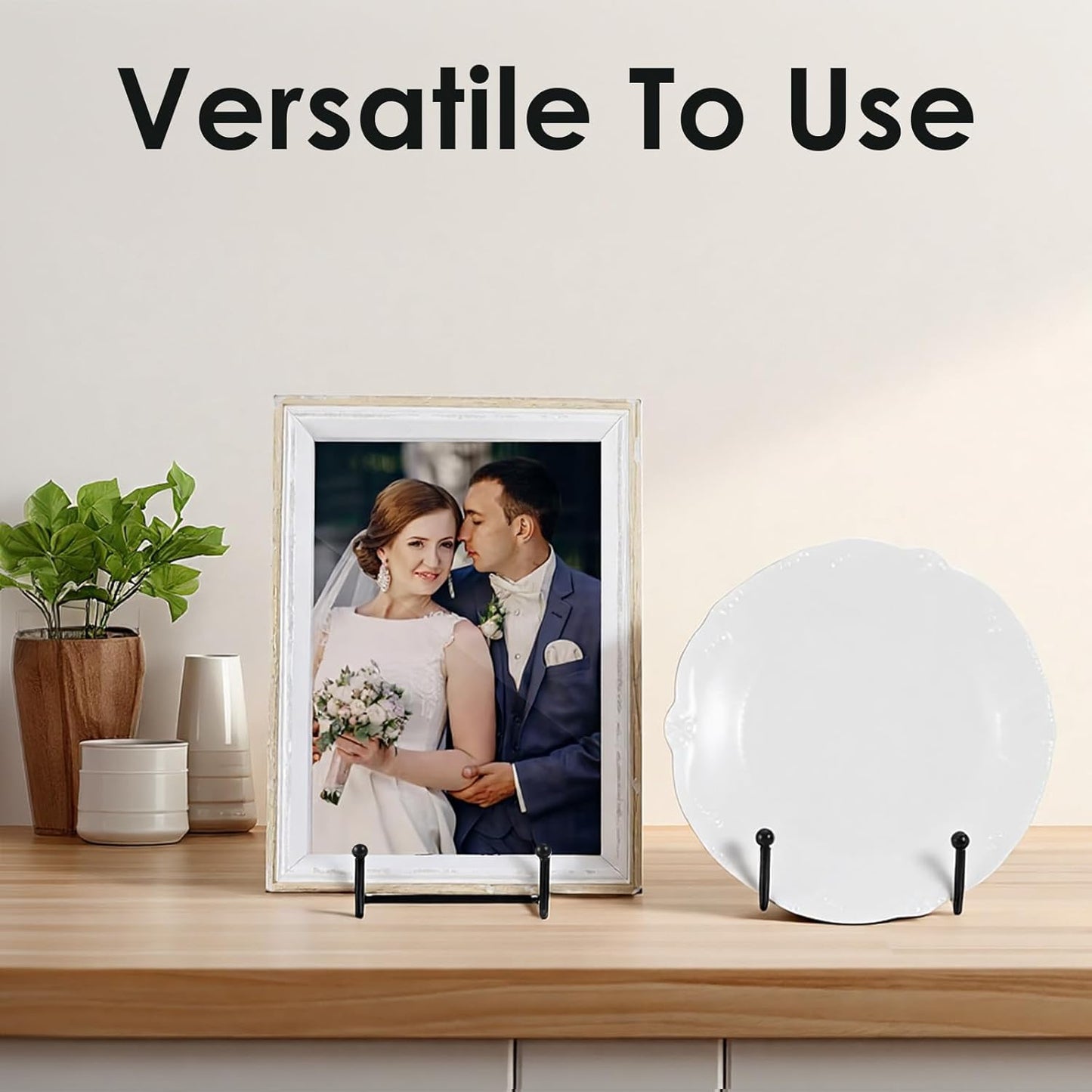 18 Pcs 4.5in Plate Stands for Display, Gold Metal Plate Book Holders Small Easels for Displaying Book Display Stand for Picture Frames, Books, Photo, Decorative Platters, and Tabletop Art