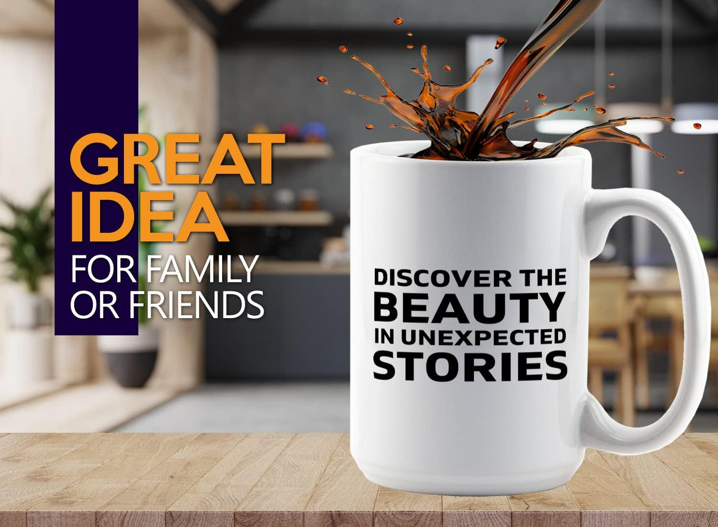 Journalist Coffee Mug 15oz White -Discover the Beauty - Reading Lover Book Club Gift Author Appreciation Writer Journalism Novelist Scriptwriter