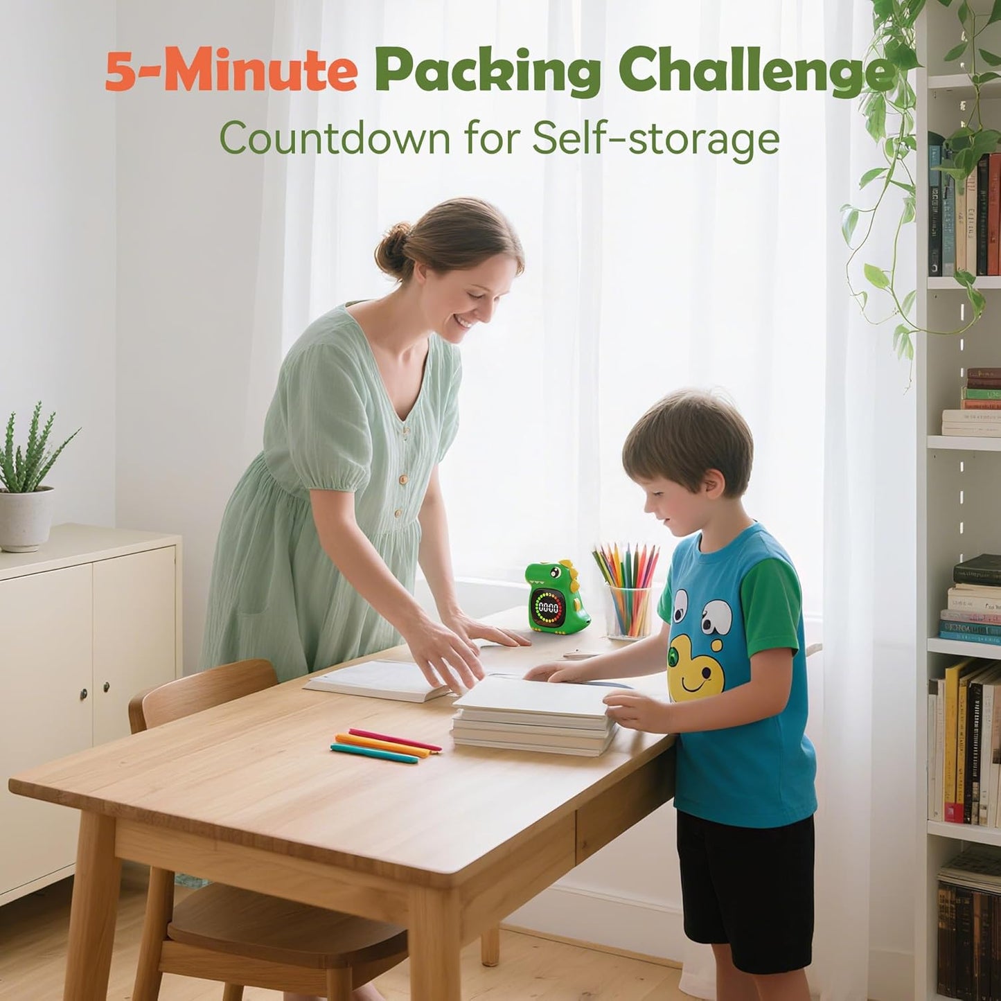 Visual Timer for Kids 99 Minute Digital Cute Kids Visual Timer Classroom Timer for Home School Study Teaching Time Management Countdown Timer