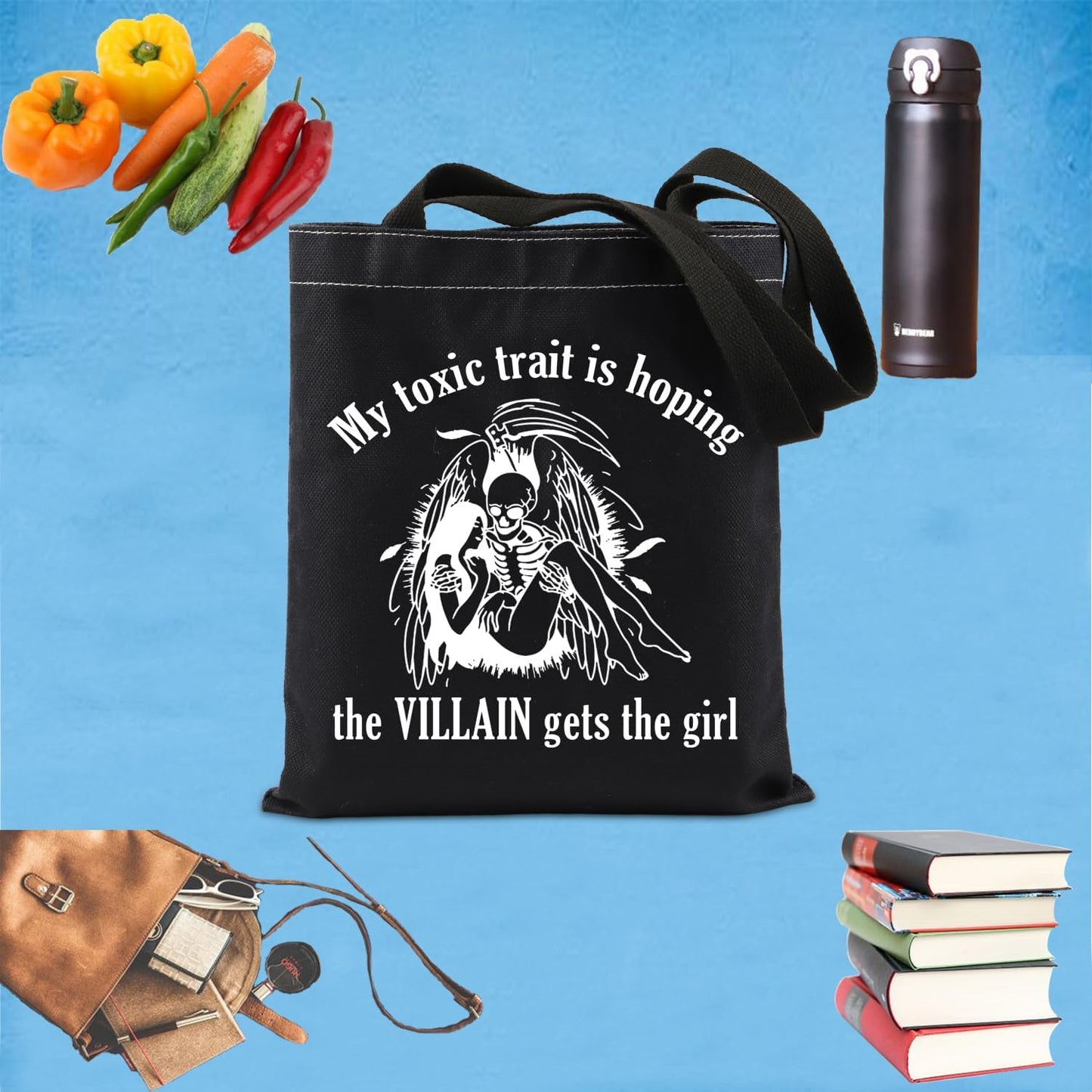 MAOFAED Books Gift My Toxic Trait Book Sleeve Sumt Reader Gift Novel Bookish Book Cover
