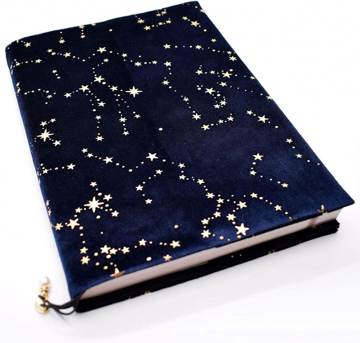 BLBMH 9.5x6.5 Bible Book Covers for Paperbacks Cute Adjustable Fabric Book Sleeve Fits 9.5” x 6.5” x 2” Hardcover/Softcover Journals Protector, Perfect Gift for Book Lovers | Velvet Blue 9.5in