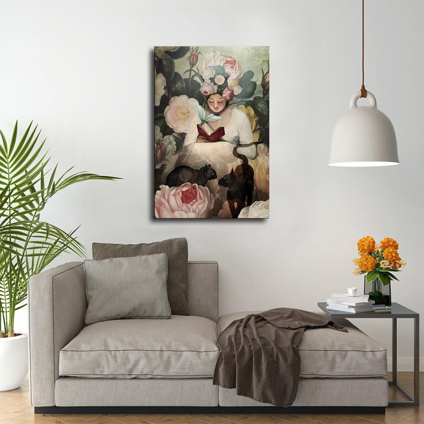 The Reading Catrin Welz-Stein Poster Canvas Painting Wall Art Picture Gift Bedroom Home Aesthetic Decoration (Framed,24×36inch)
