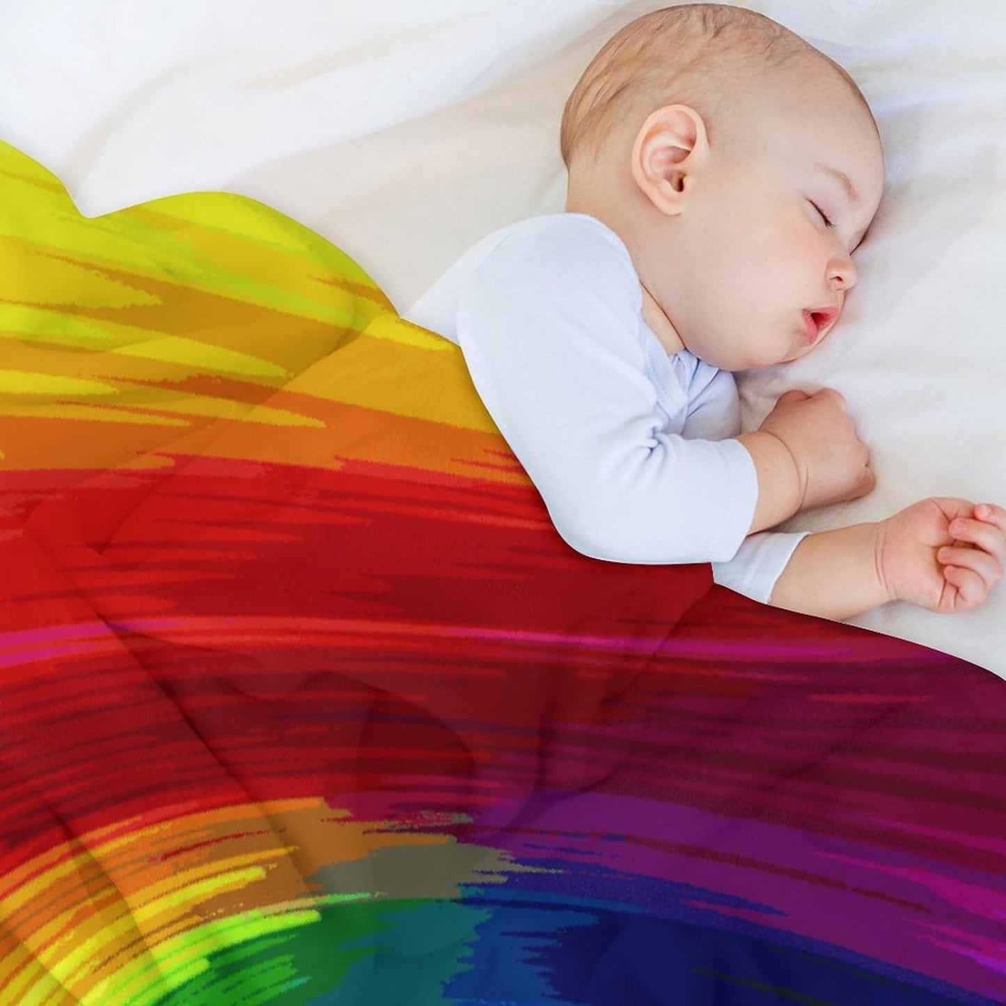 Rainbow Spiral Blanket Super Soft Lightweight Throw Blanket Cute Cozy Warm Bed Blanket Decorative Fuzzy Blanket All-Season Home Decor Gift for Sofa Couch Living Room 30"*40"（76 * 100cm）