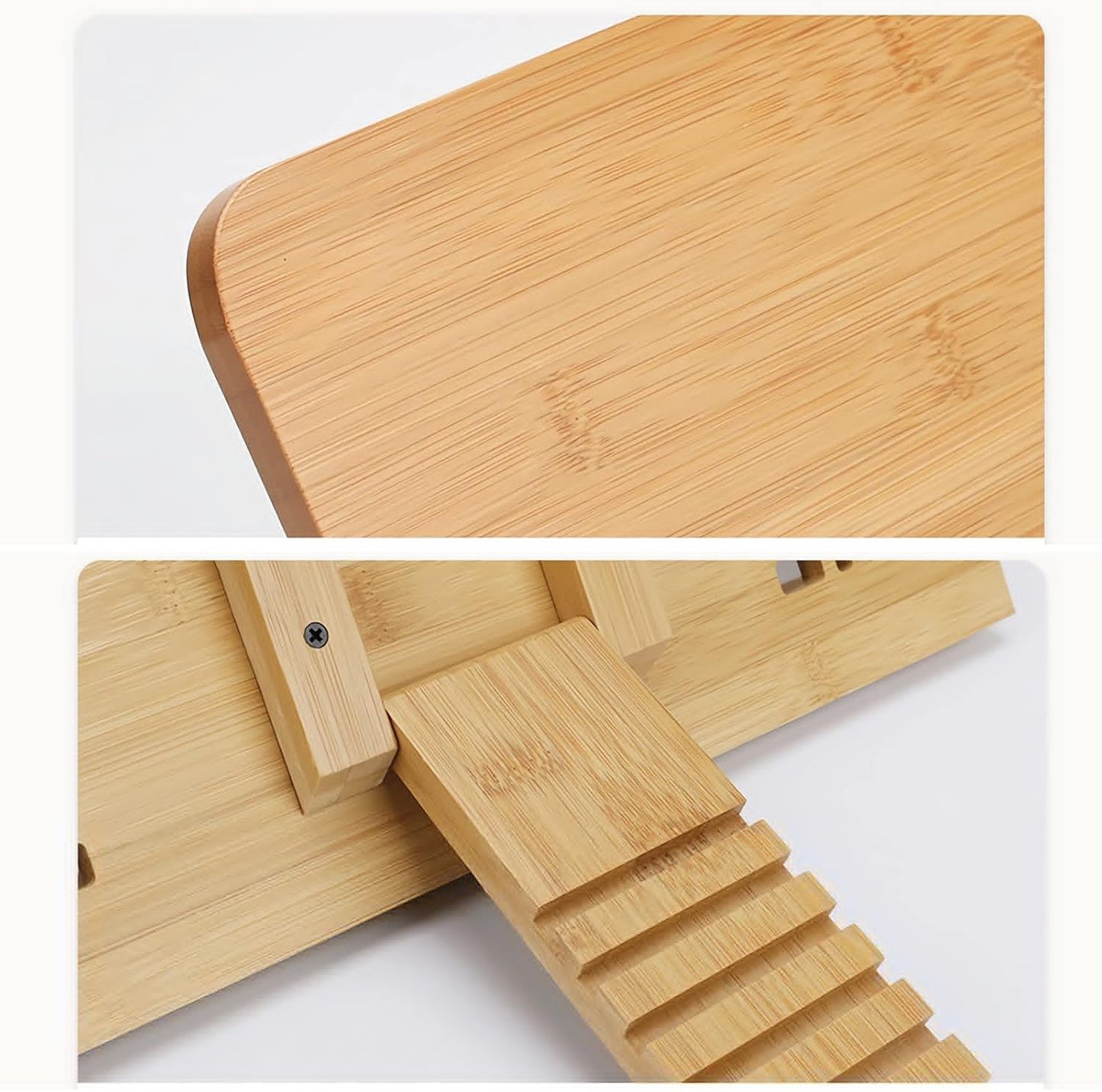 Book Stand Cookbook Stands Recipe Holders Adjustable Bookstand with Page Clips Holders Tray Easel Compatible with Smartphone Tablet (Size : M) ()