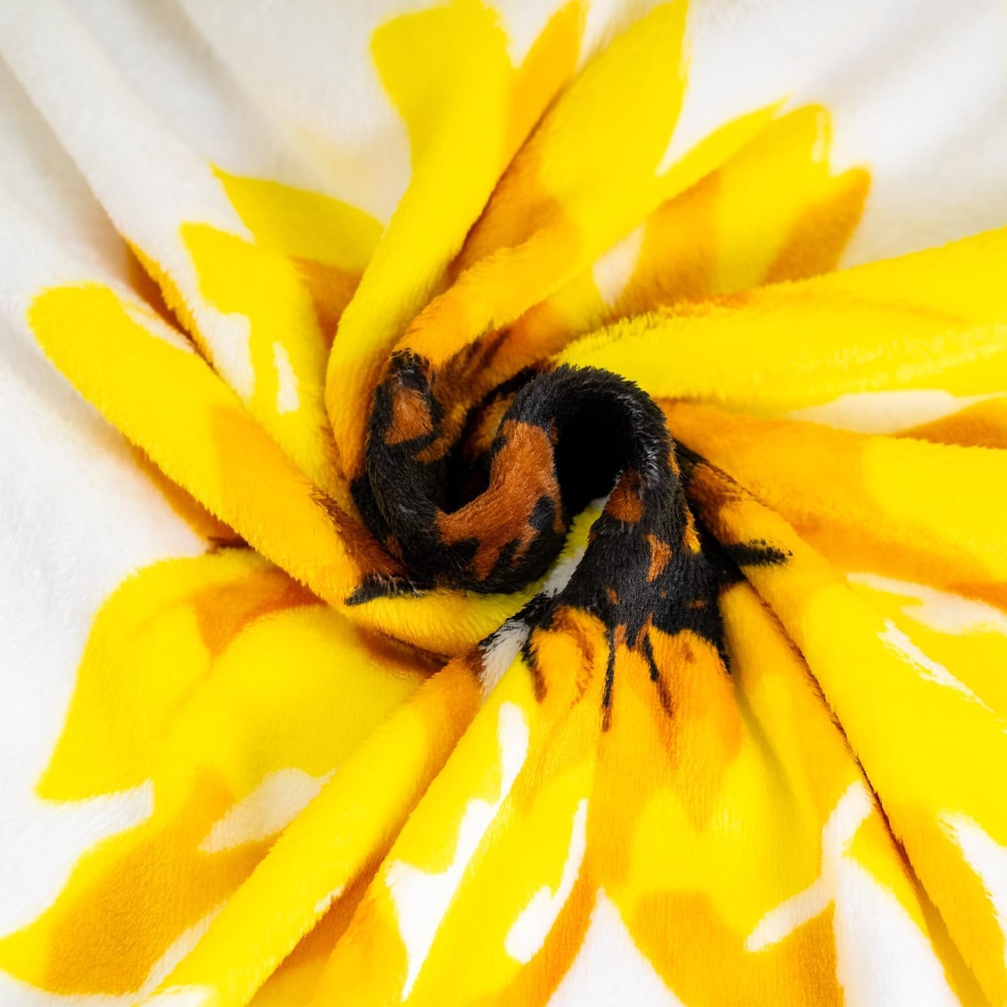 HommomH Sunflower Throw Blanket 50" x 60", Gifts for Sunflower Lovers Women Girls, White