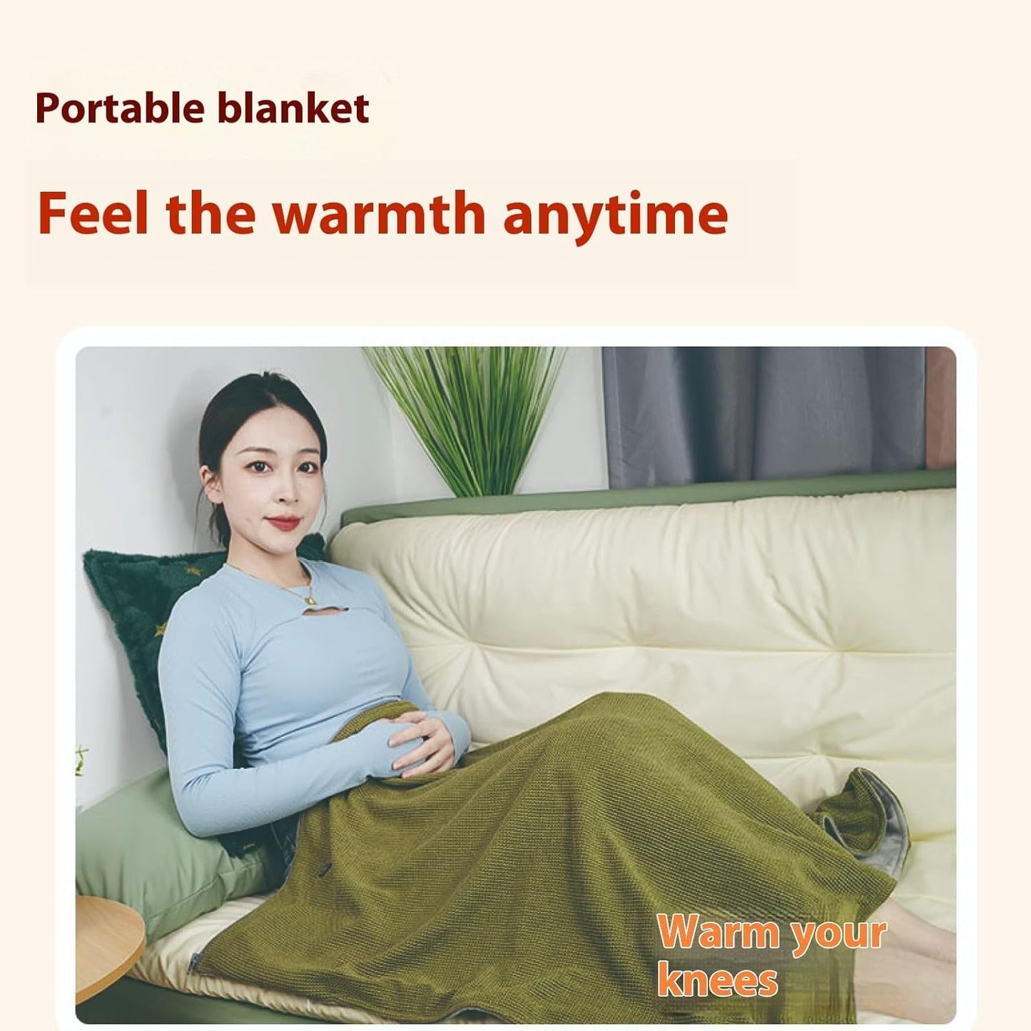 Lightweight Heating Shawl with 3-Temp USB Power Cozy Blanket for Indoor Outdoor Use Portable USB Electric Heated Shawl Blanket
