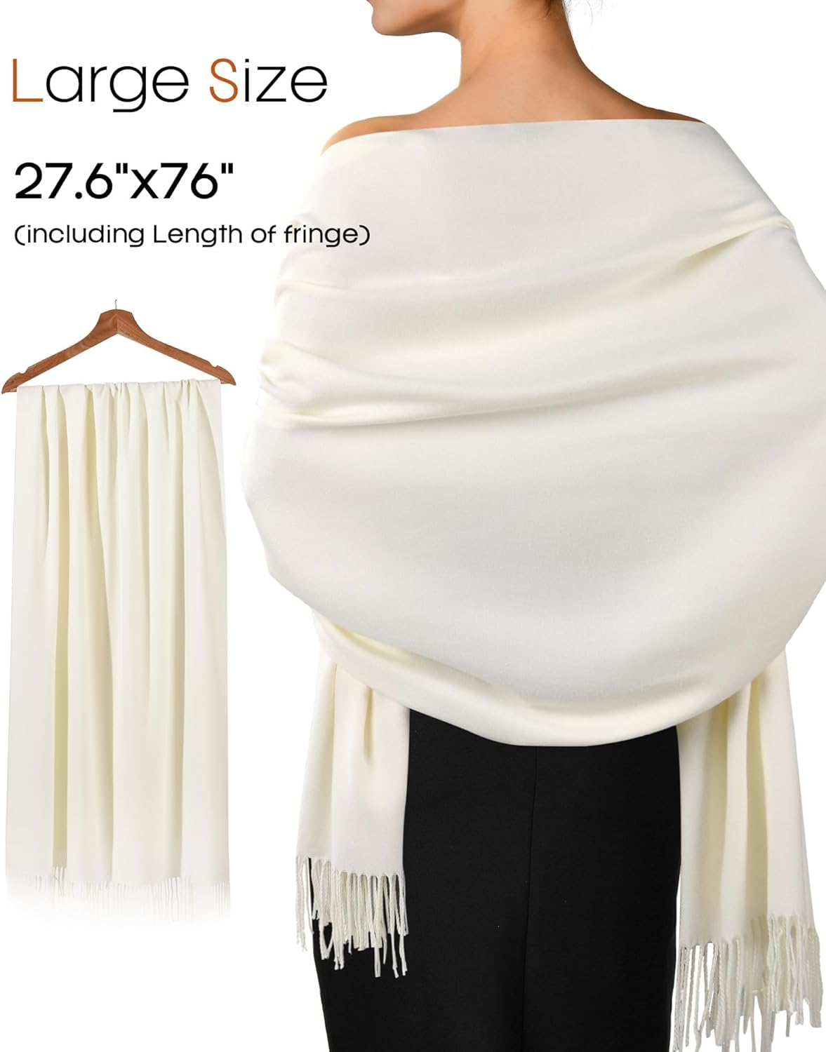 FURTALK Pashmina Shawl Wraps for Women Evening Dresses Blanket Scarves Fashion Scarf Wedding Gifts