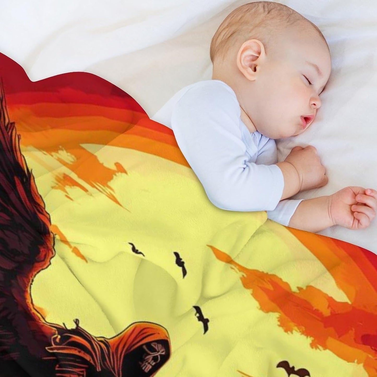 Reaper Horse Throw Blanket for Couch Bed Plush Cozy Fuzzy Flannel Blanket for All Season 60"x80"
