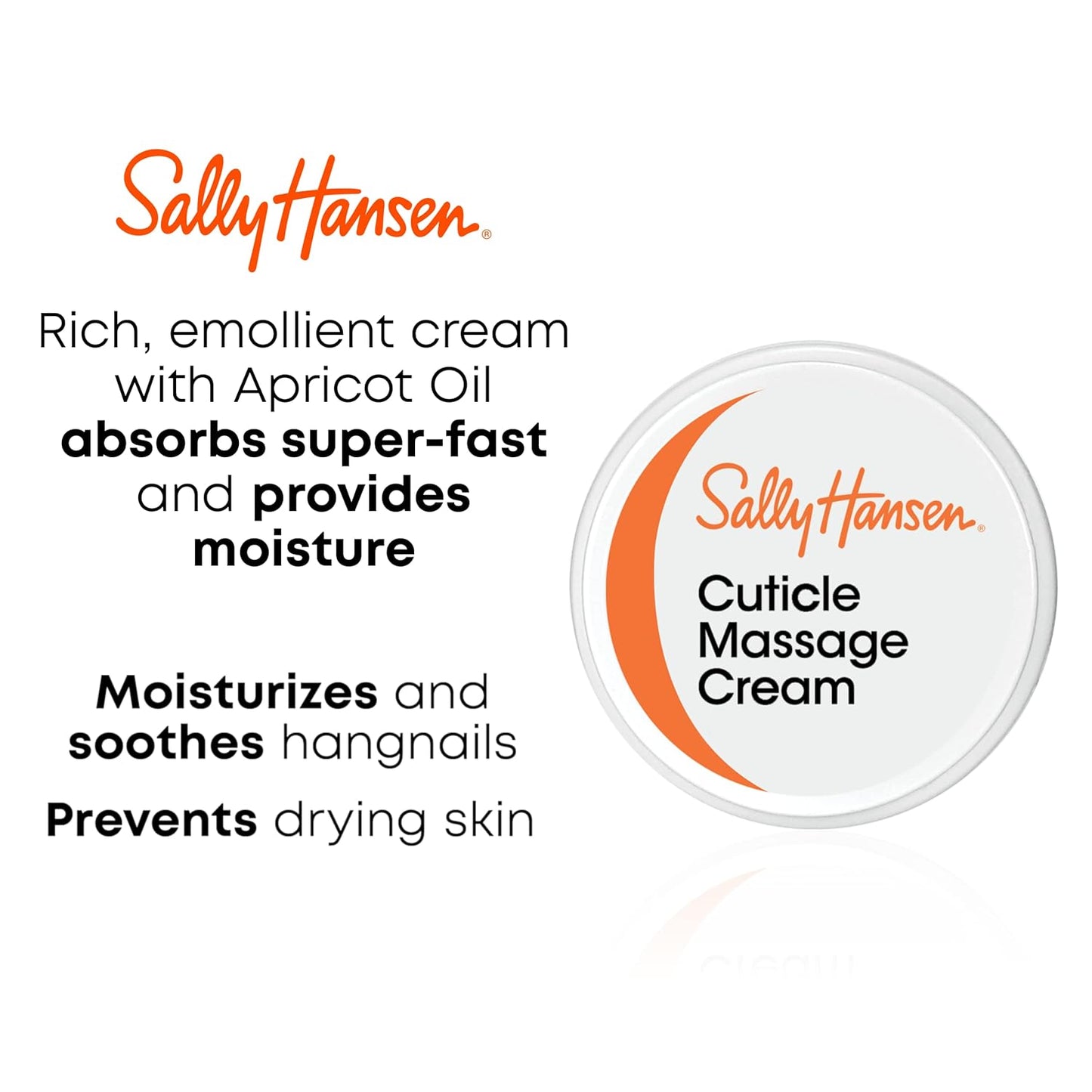 Sally Hansen Nail Treatment Cuticle Massage Cream™ | Moisturizing Cuticle Care | Nourishes & Conditions Dry Nails & Cuticles