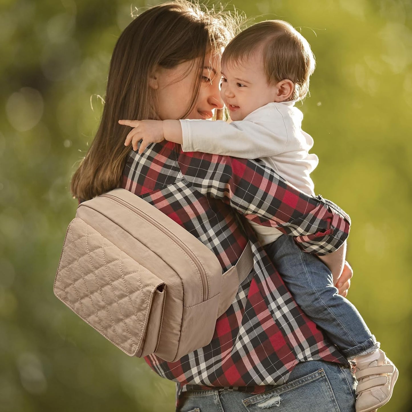 G4Free Small Diaper Bag for Baby Girl and Boy, Mini Sling Diaper Bag Fanny Pack with Portable Changing Pad