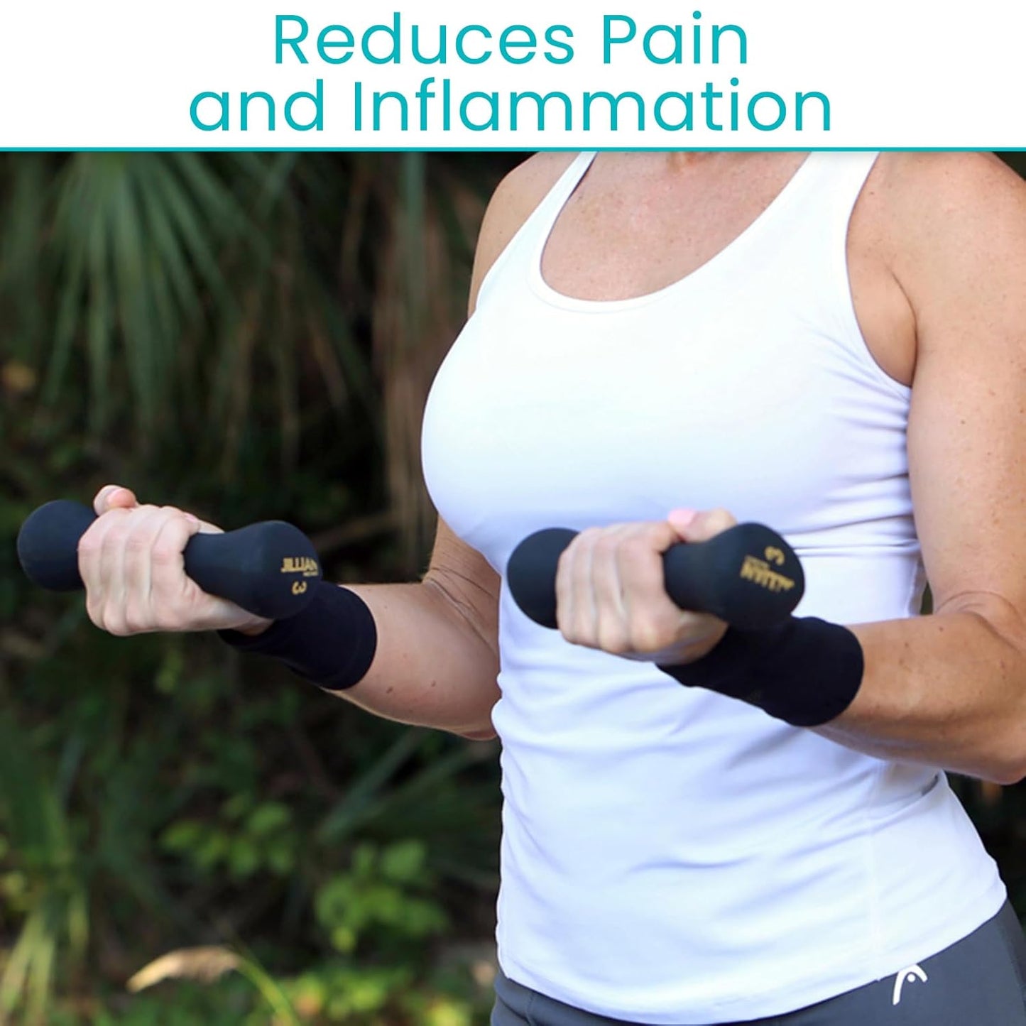 Vive Wrist Compression Sleeves for Women & Men (Pair) - Elastic Support Wristband for Pain Relief & Circulation - Wrist Support for Carpal Tunnel, Arthritis, Tendonitis - Great for Sports Injury