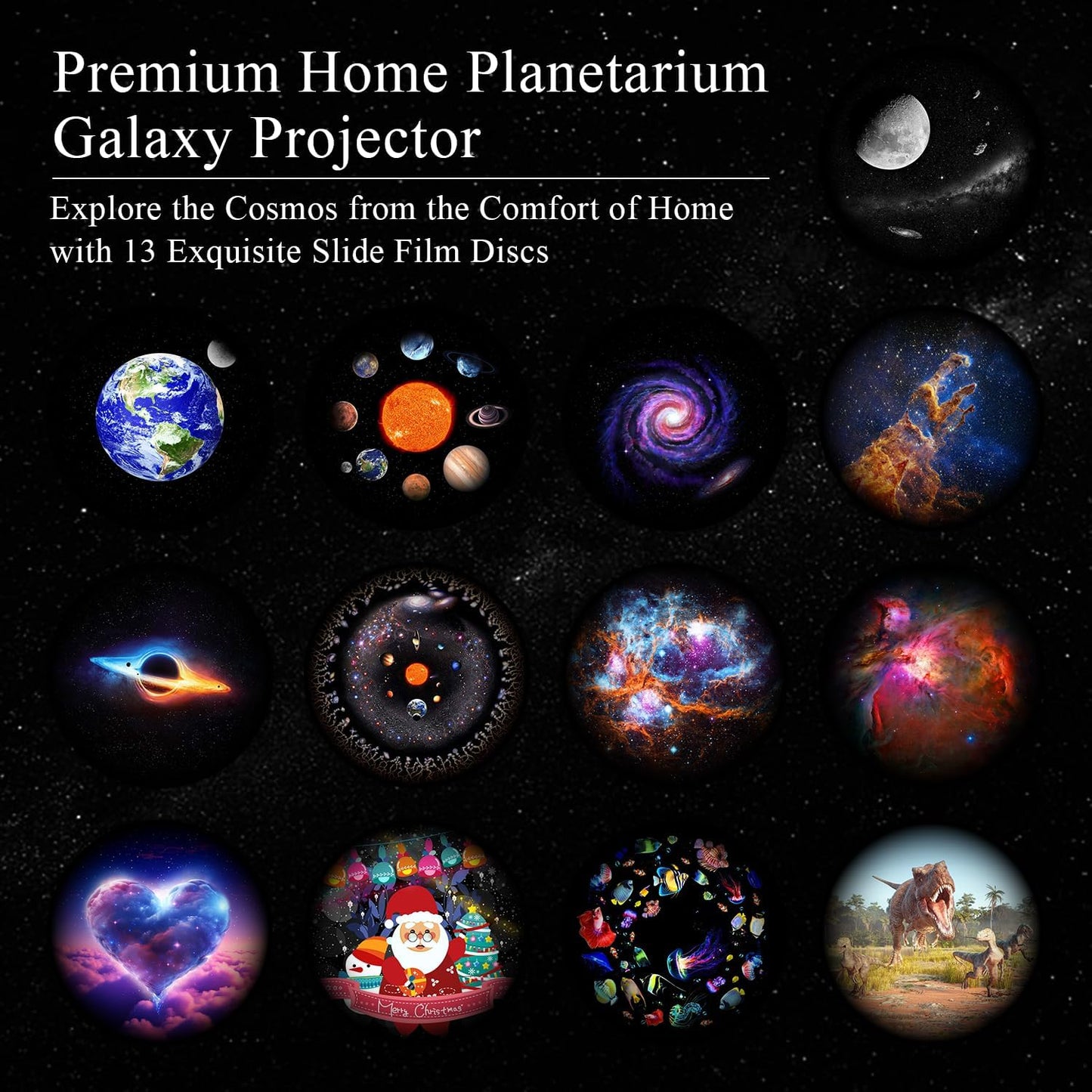Meteor Galaxy Projector for Bedroom, 13 in 1 Planetarium Projector with Timer, Meteor & RGB Lighting Effects, Ocean Wave Projector Jellyfish Night Light for Kids, Adults