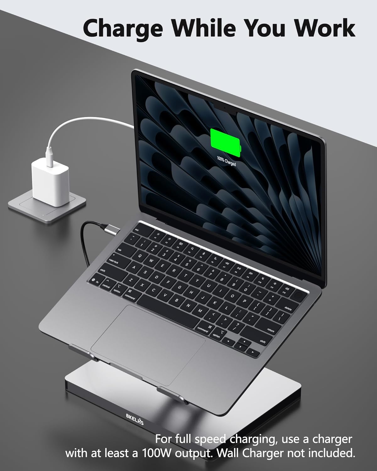 USB C Hub Stand for MacBook Pro, 10 in 1 Adapter for MacBook Air Docking Station with 4K 60Hz HDMI, RJ45 Gigabit Ethernet, SD/TF Card Reader, 4 USB 3.0 for iPad/Dell HP/Surface/Lenovo Laptop Dock