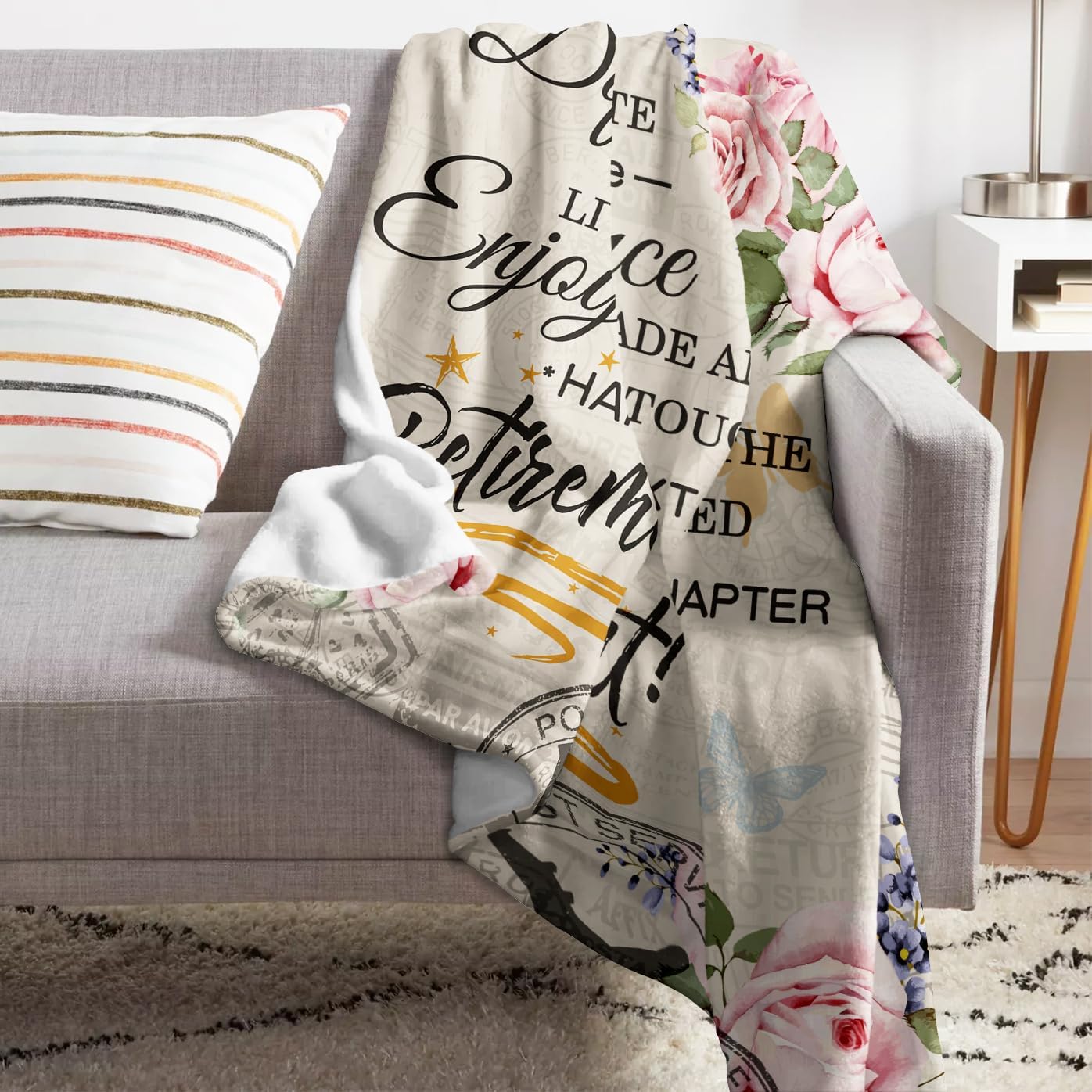 Retirement Gifts for Women 2026, Retired Gifts for Women, Retirement Gifts for Teachers Nurses Mom Grandma Friend, Farewell Gifts for Coworkers Boss, Retirement Throw Blanket 60"x 50"