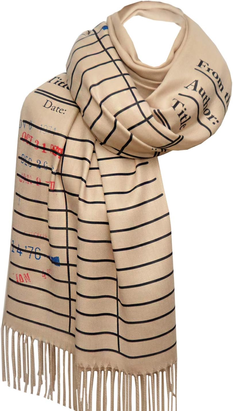 Universal Zone Library Card Scarf with Day Due Stamps