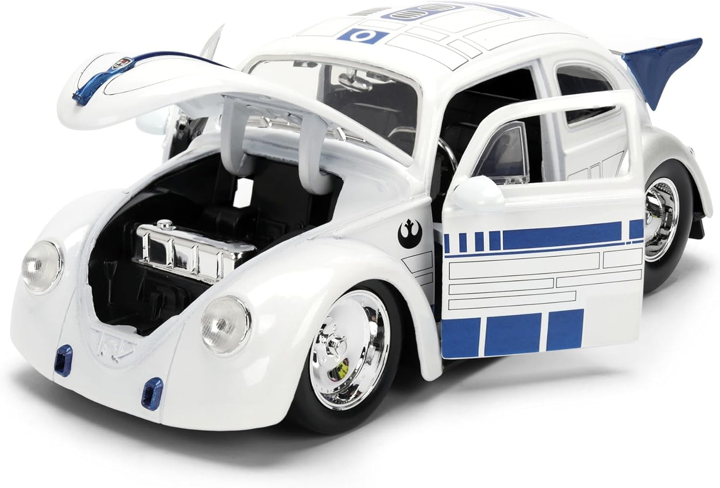 Jada Star Wars R2-D2 with 1959 Volkswagen Drag Beetle 1:24 Die-Cast Vehicle & 2.5-Inch Figure Toys