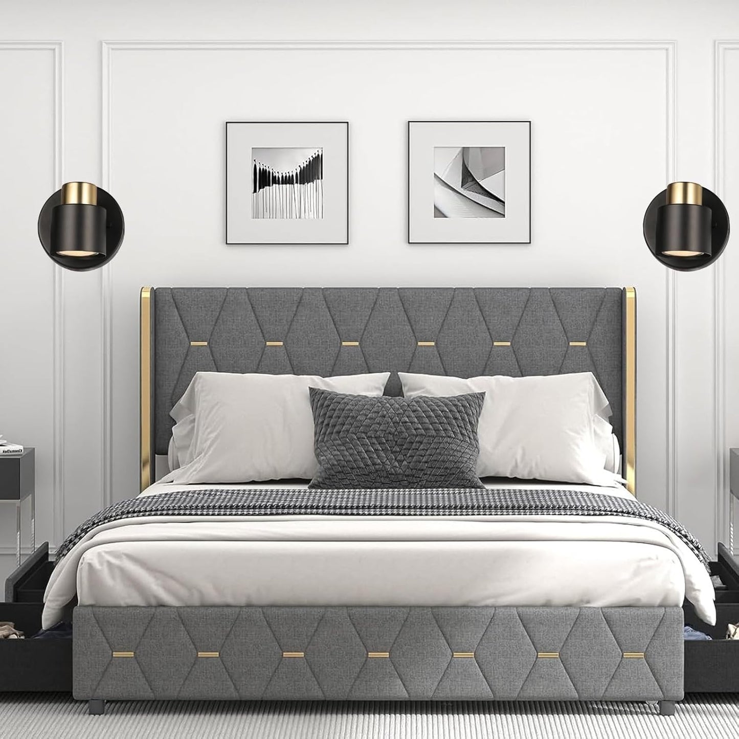 1 Light Track Lighting Kit,2 Packs Matt Black Brass Finish Adjustable Moden Flush Mount Ceiling Spotlight Wall Sconces for Kitchen,Hallway,Living Room Home Improvement