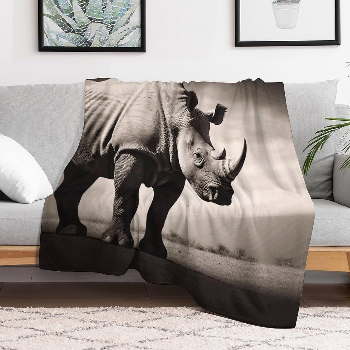 South Africa Animal Blanket Super Soft Lightweight Throw Blanket Cute Cozy Warm Bed Blanket Decorative Fuzzy Blanket All-Season Home Decor Gift for Sofa Couch Living Room 60"*80"（150 * 200cm）