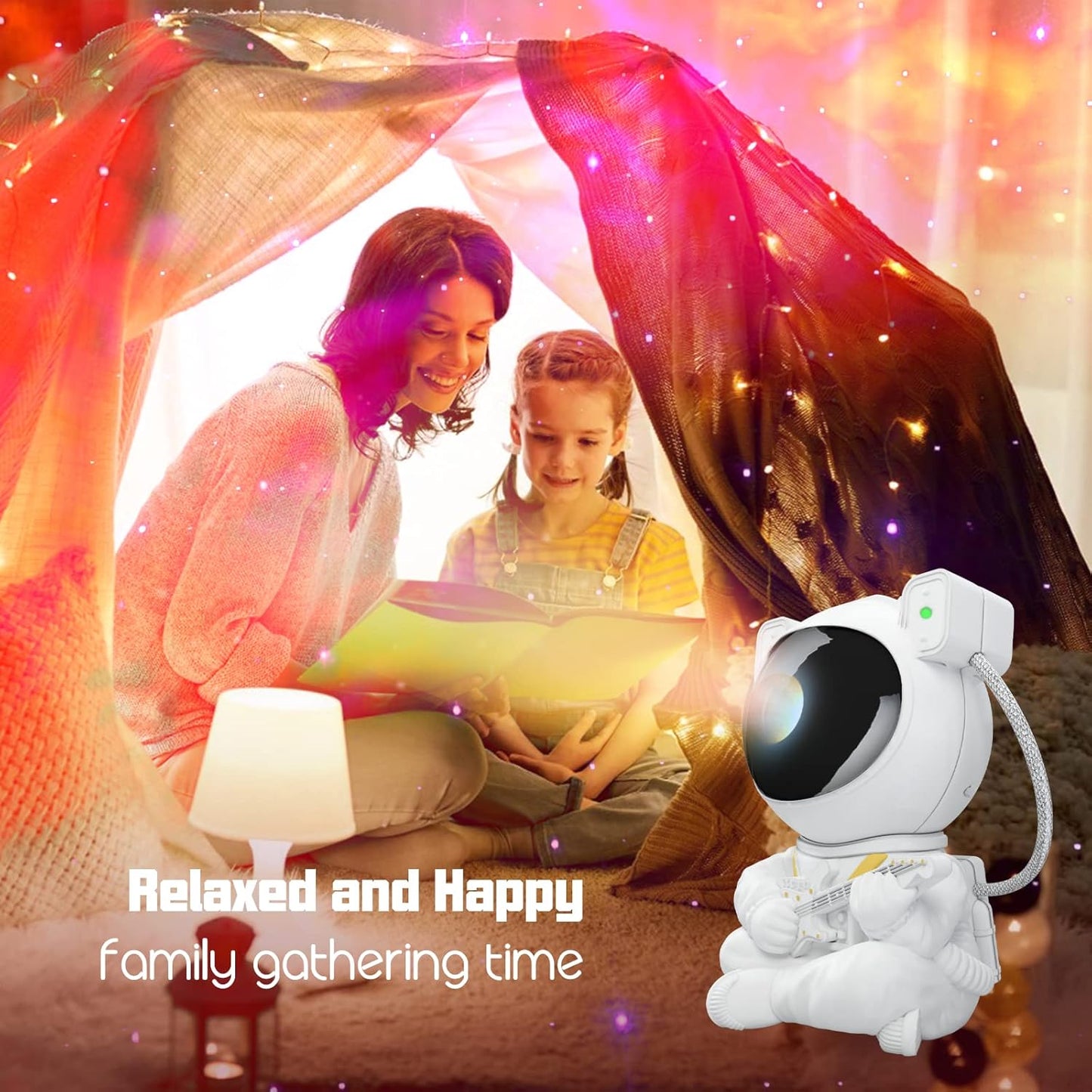 Galaxy Projector, Star Projector Tiktok Astronaut Nebula Night Lights Projectors, Remote Control Timing and 360°Rotation Magnetic Head, Starry Lights for Bedroom Gaming Room Decor