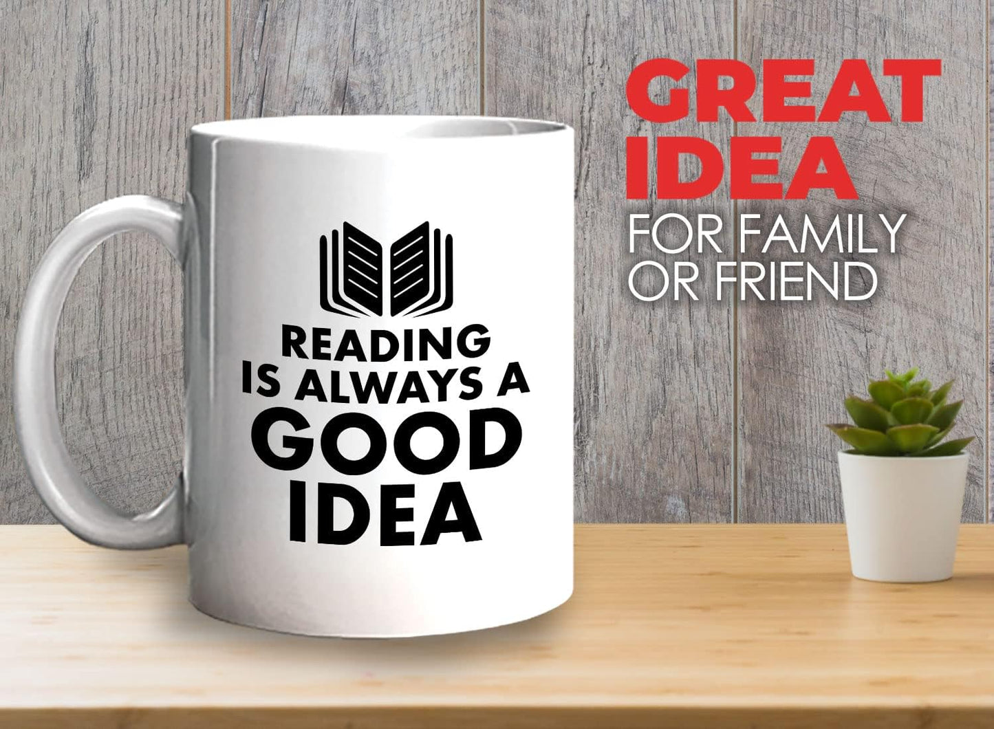 Book Lover Coffee Mug 11oz White - reading is - Literary librarian Literature Bookworm Historian Public Library Curator Bibliophile Bibliolater