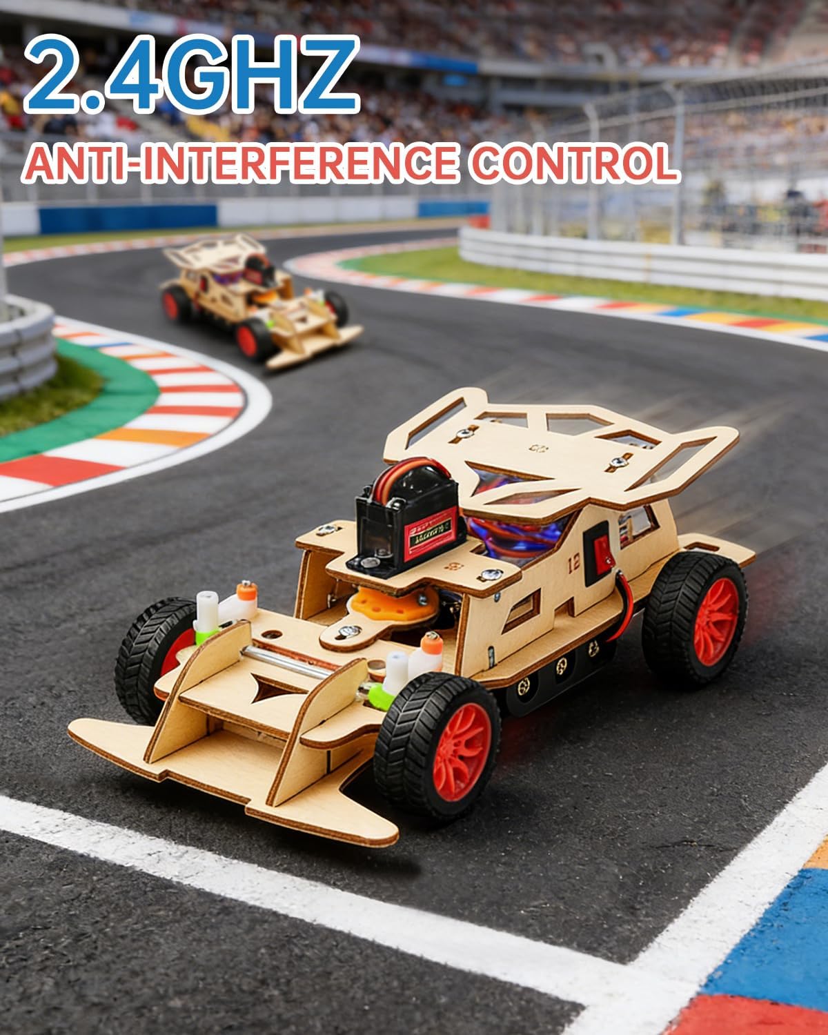 Poraxy STEM Kits for Kids 8-10, STEM Toys for Boys Ages 8-13, Remote Control Car, Wooden 3D Puzzles 8-12 Science Projects Building Model, Birthday Valentines Gifts for 9 11 14 Year Old Teen Boys Girls