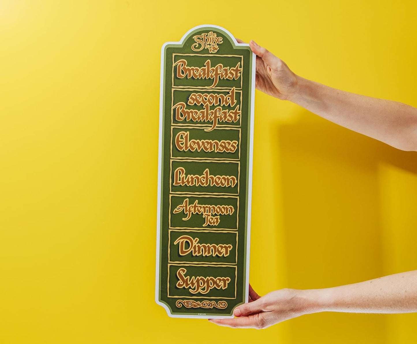 The Lord Of The Rings Hobbit Daily Schedule Wooden Sign Art | 20 x 6 Inches