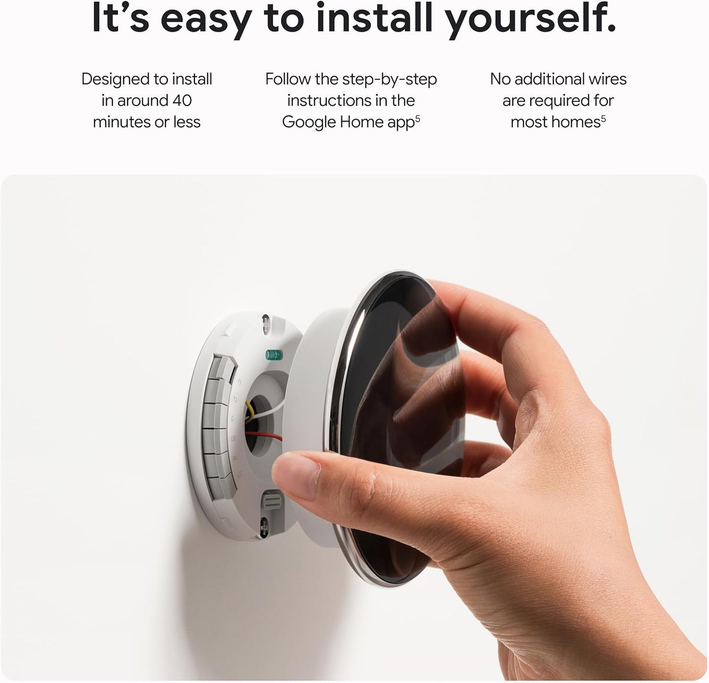 Google Nest Learning Thermostat (4th Gen, 2024) with Nest Temperature Sensor - Energy Saving Smart Thermostat - Compatible with Alexa, Apple HomeKit and Google Home App - Polished Gold