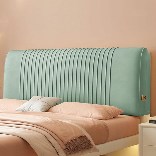 Solid Color Lumbar Support Headboard Upholstered Dorm Daybed Pillow Rectangular Bedside Pillow Bed Large Backrest Wall Mounted Headboard Cushion,Blue,Paste/71x23x2In