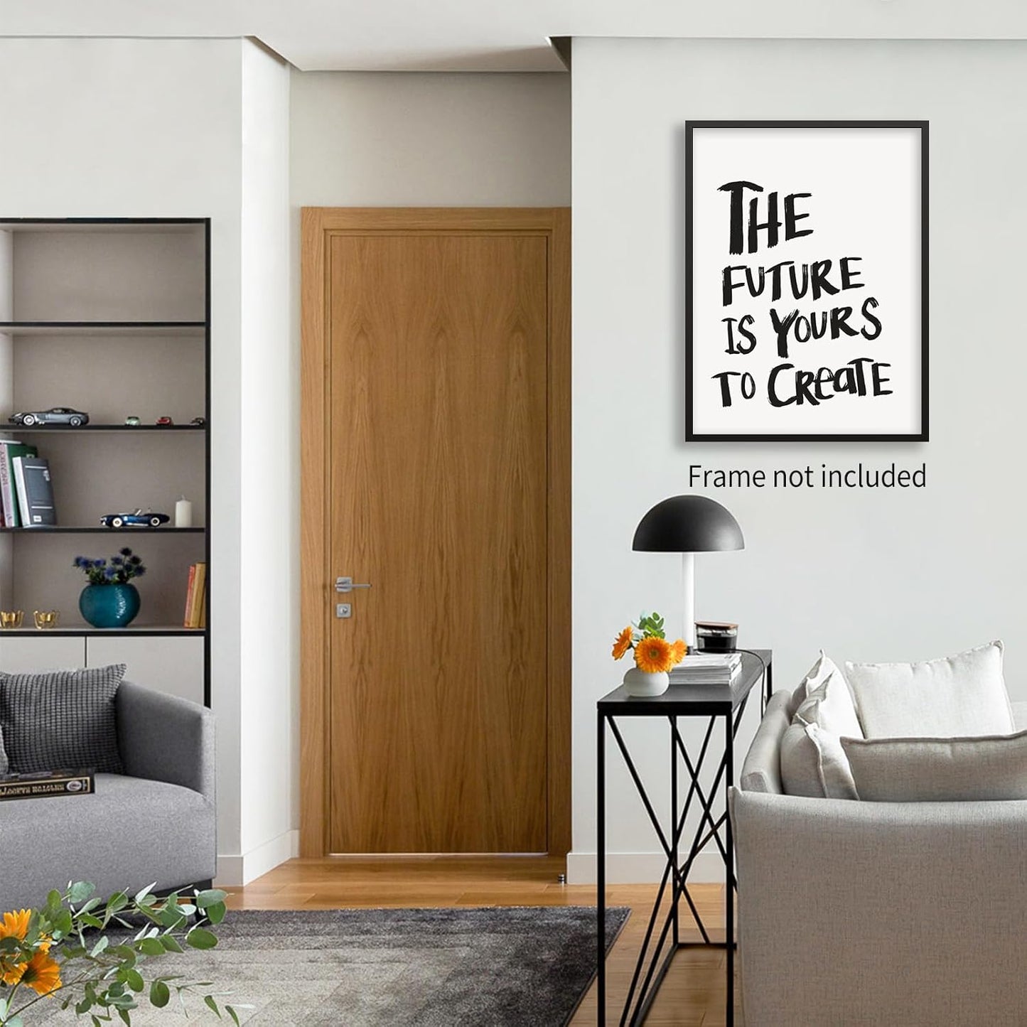 Aimery Black And White Quote Posters Positive Inspirational Wall Art The Future Is Yours To Create Prints Funky Minimalist Preppy Wall Decor for Bedroom Dorm 12X16 inch Unframed