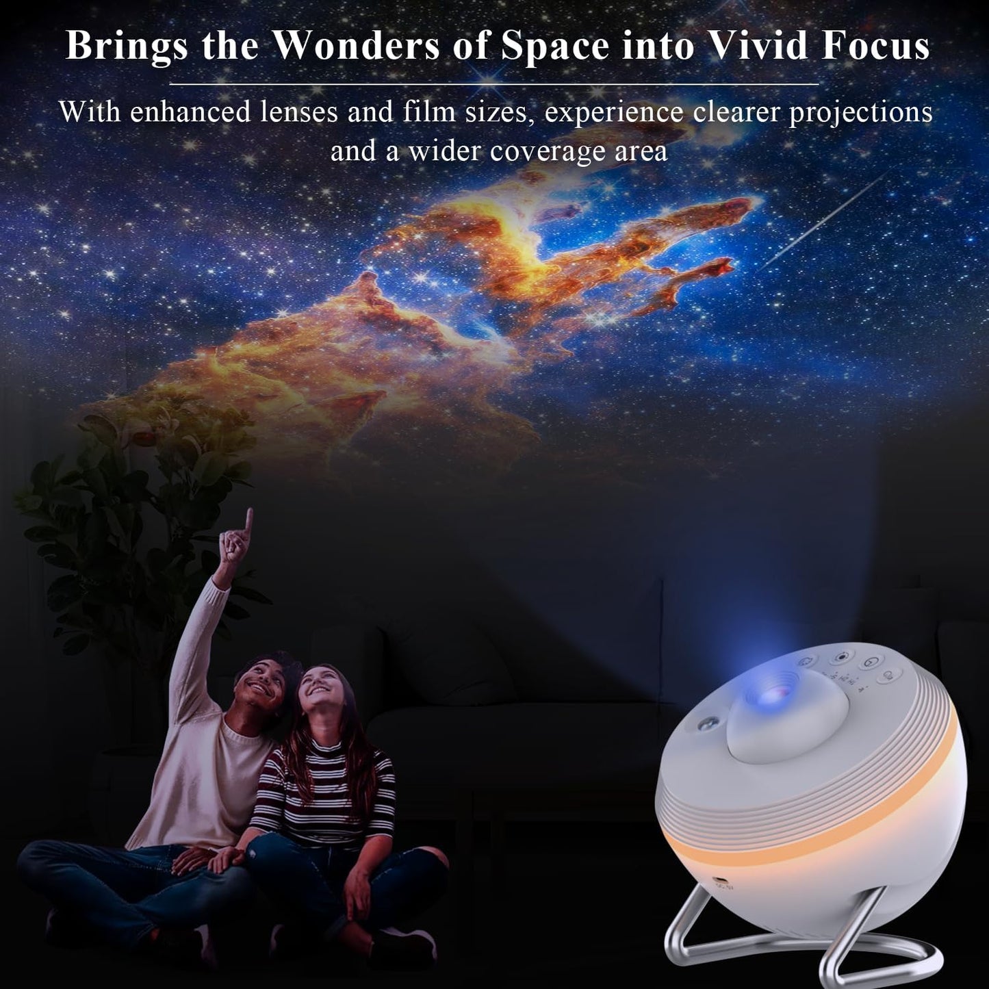 Meteor Galaxy Projector for Bedroom, 13 in 1 Planetarium Projector with Timer, Meteor & RGB Lighting Effects, Ocean Wave Projector Jellyfish Night Light for Kids, Adults
