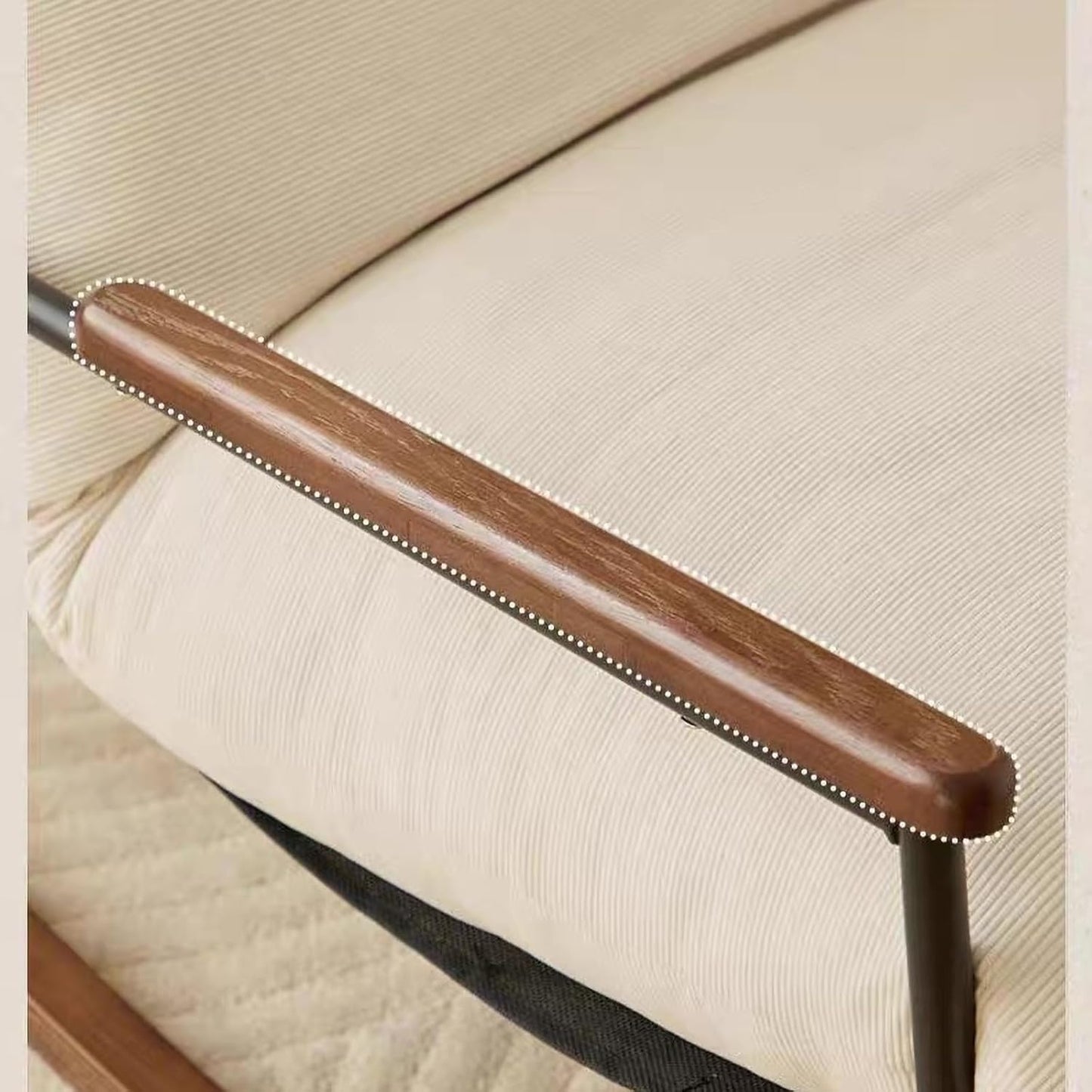 Comfy Lounge Chair for Adults - Stylish Living Room Reading Chair, Perfect for Indoor Use in Bedrooms & Balconies, Ergonomic Design for Ultimate Relaxation.