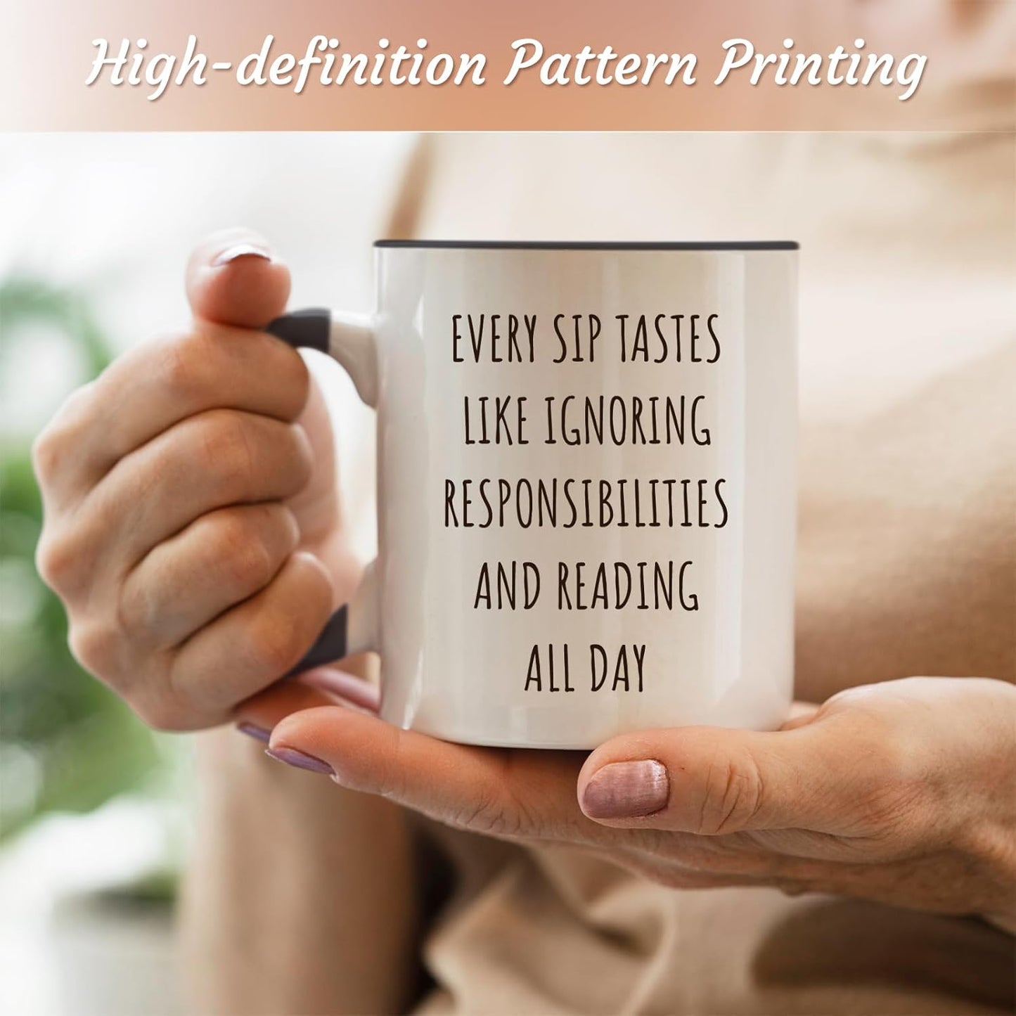 Book Coffee Mugs for Readers Bookworms(11oz) - Gifts for Book Lovers on Birthday Valentine's Day Christmas - Book Mugs for Book Lovers - Book Club Gifts for Women