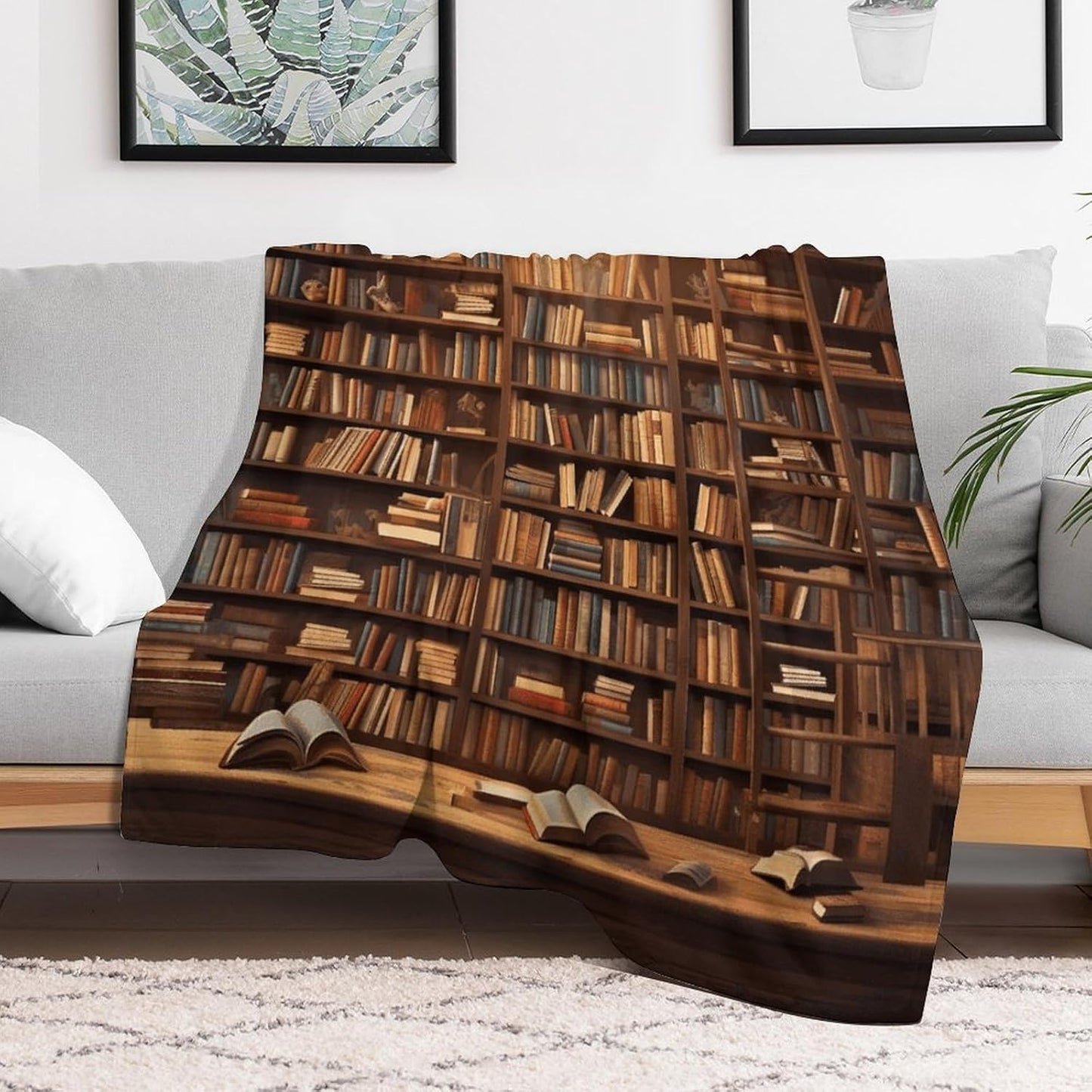 Books Throw Blanket for Couch Super Soft Warm Lightweight Throw Blankets Cozy Flannel Bed Blanket Cute Decorative Blankets for All Seasons Home Decor Gift 30"*40"（76 * 100cm）