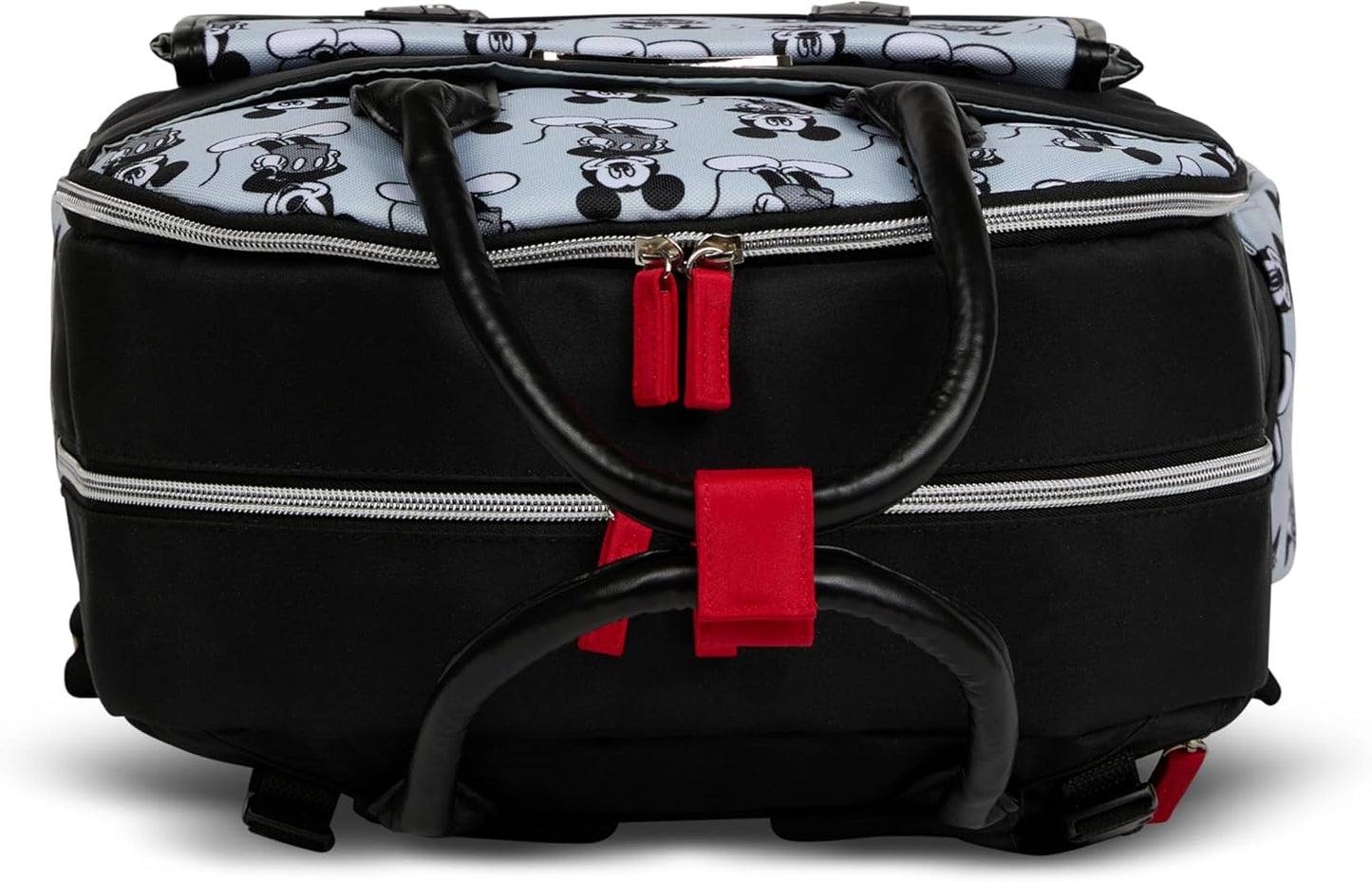Disney Diaper Bag Backpack with Changing Pad Mickey Mouse – 16” Nylon Baby Bag for Parents, Insulated Bottle Holders, Multiple Storage Pockets