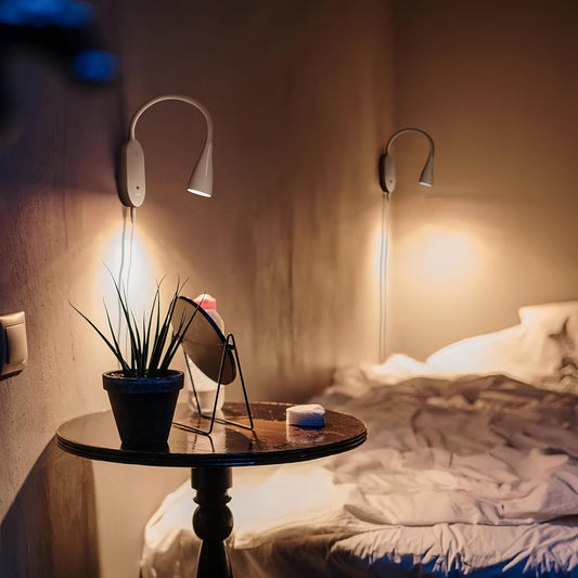 Wall Reading Light for Books in Bed, USB Output Headboard Wall Lamp,5 Dimmable Touch Control Reading Lamp,LED Warm Light Easy to Install 3000K