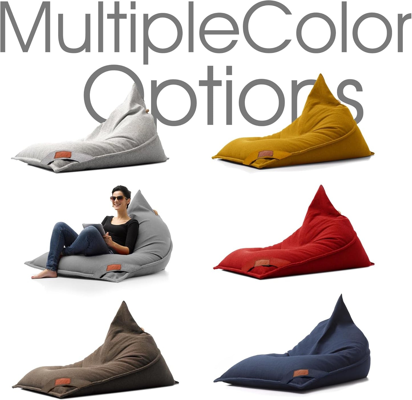 Luxembourg Bean Bag Chair Cover (No Filler) for Reading | Living Room, Bedroom | Adults | Storage Solution, Lazy Sofa