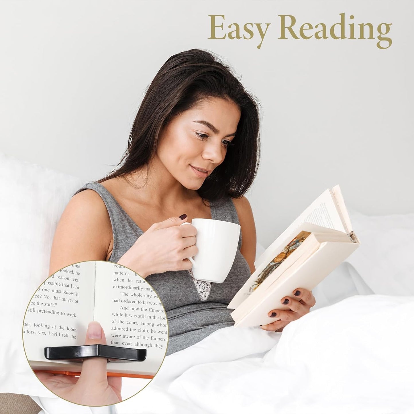 6 PCS Thumb Page Holders for Reading Book Page Holder Book Finger Holder Reading Accessories for Books Lovers Literary