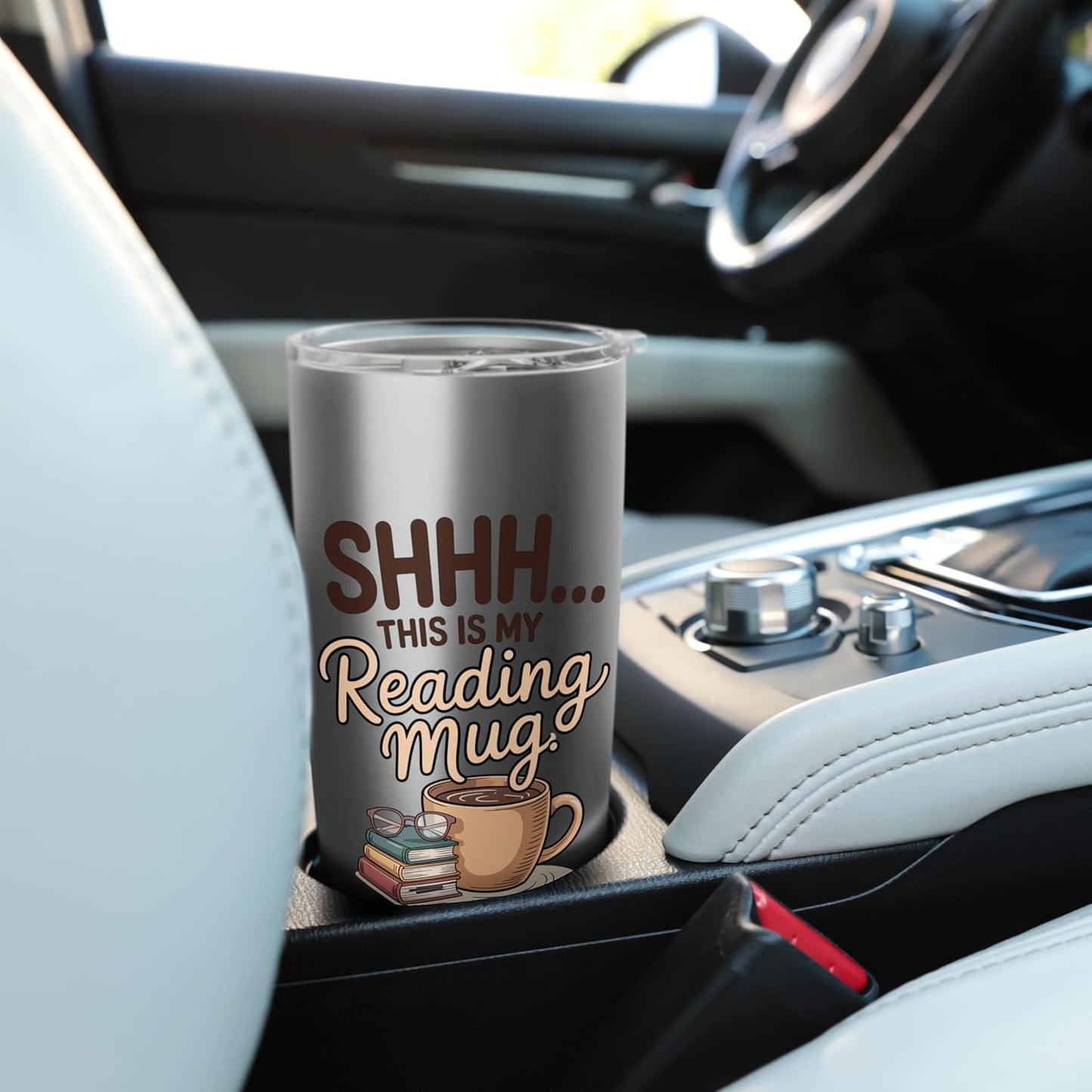 This Is My Reading Mug Coffee Book Reading Stainless Steel Insulated Tumbler