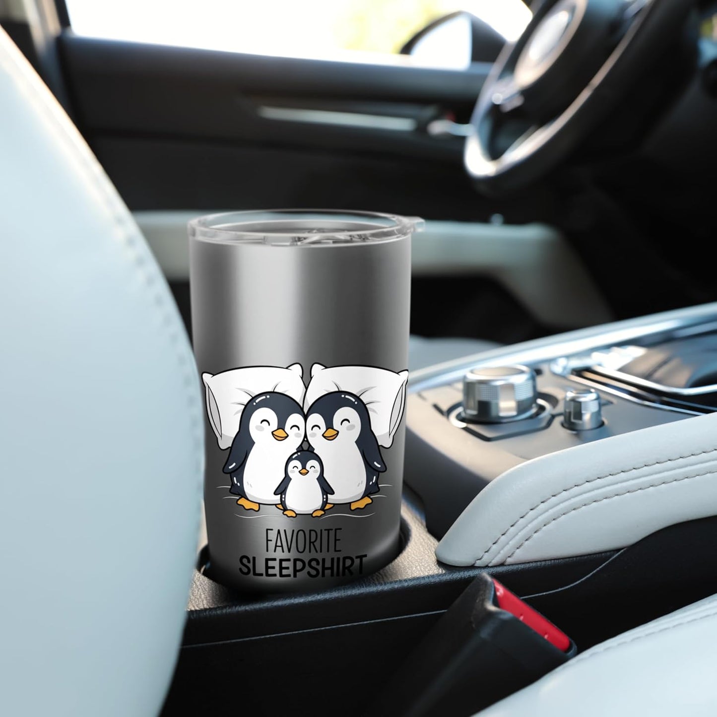 Penguin Favorite Sleepshirt Sleepwear Funny Seacre Stainless Steel Insulated Tumbler