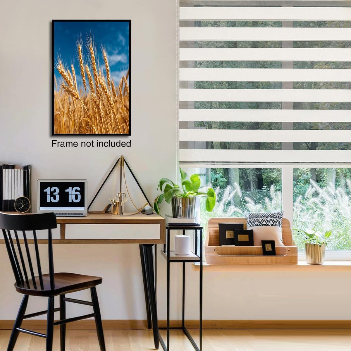 GDJSMIN Farm Scene Wall Art, Golden Wheat Landscape Poster for Reading Room Living Room Decor 16x 24 inch Unframed