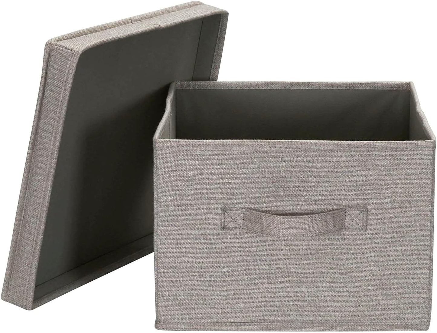 Household Essentials Large Fabric Storage Bins 2 Pack, Gray