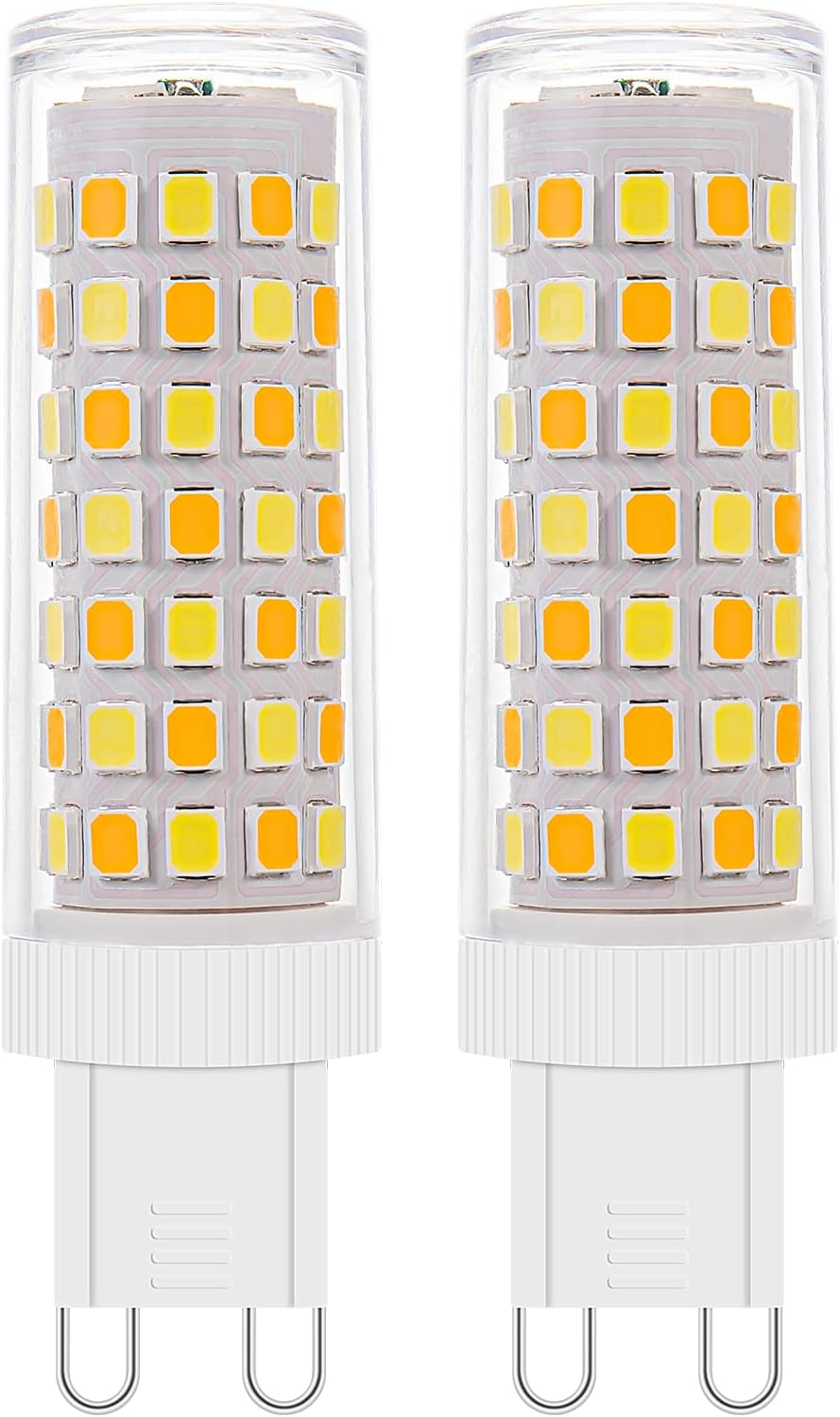 2Pack Dimmable Wi-Fi Smart LED Bulbs with G9 Base,Compatible with Amazon Alexa and Google Assistant-Warm to Cool White(2700K-6000K),Adjustable Brightness From 1%-100% (120V,0.4-4.7W,40LM-450LM）